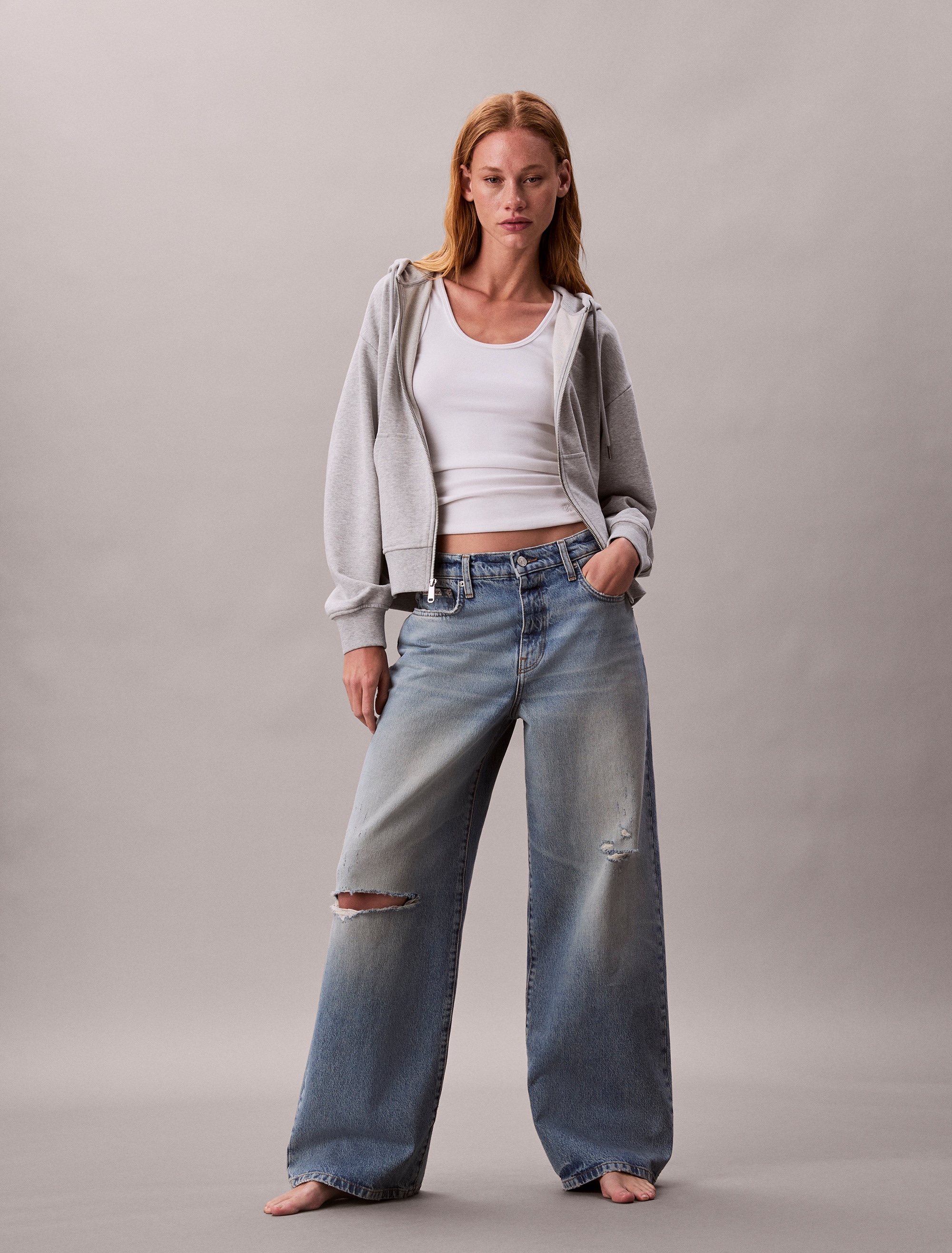 Calvin Klein Jeans Kapuzensweatshirt »ARCHIVE LOGO FRENCH TERRY FZ HOO«, Mit Rundhalsausschnitt, regular fit
