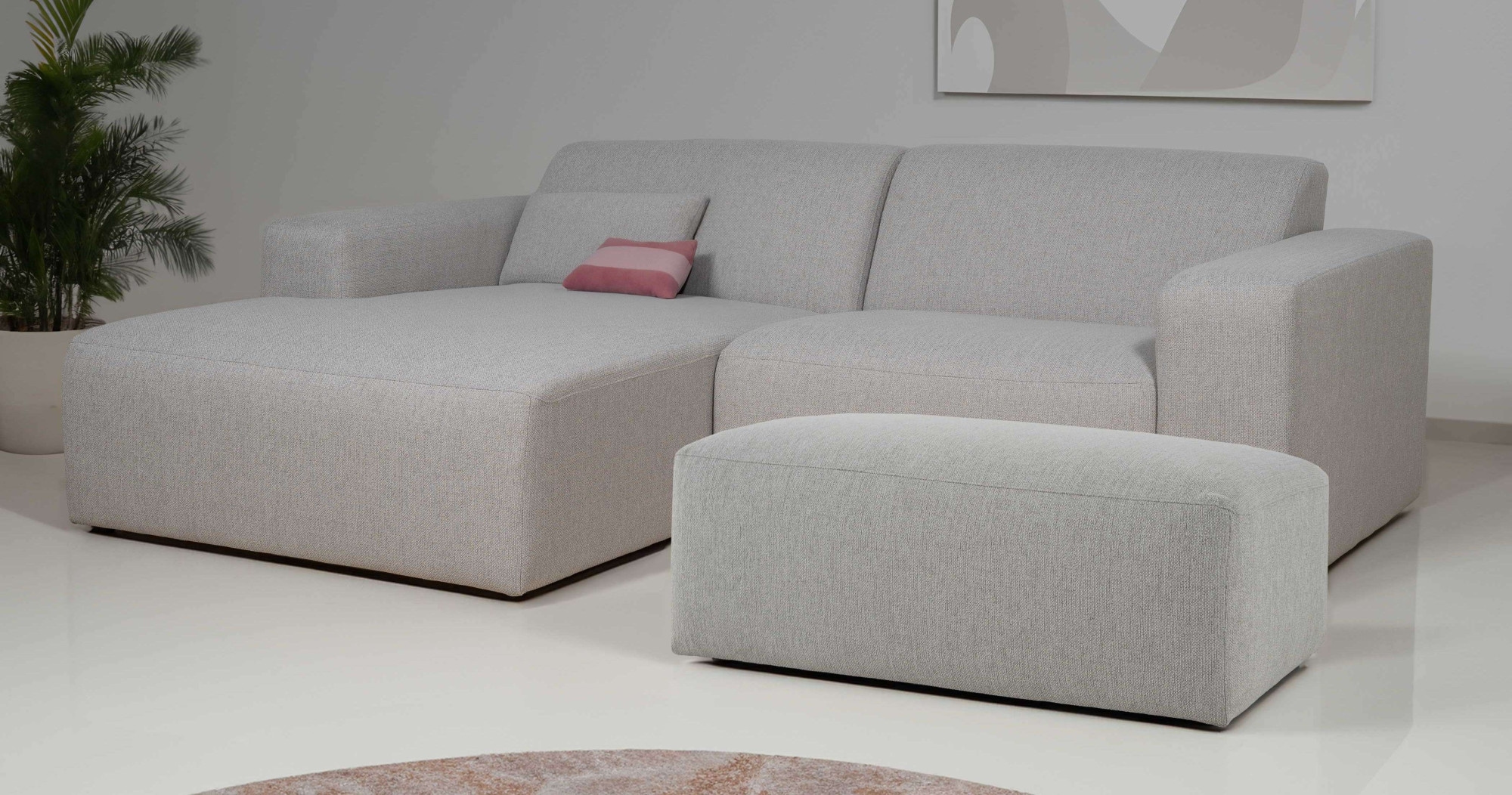 INOSIGN Ecksofa "Koa,228cm, L-Form, Modulsofa, Webstoff, Cord", Designsofa, günstig online kaufen