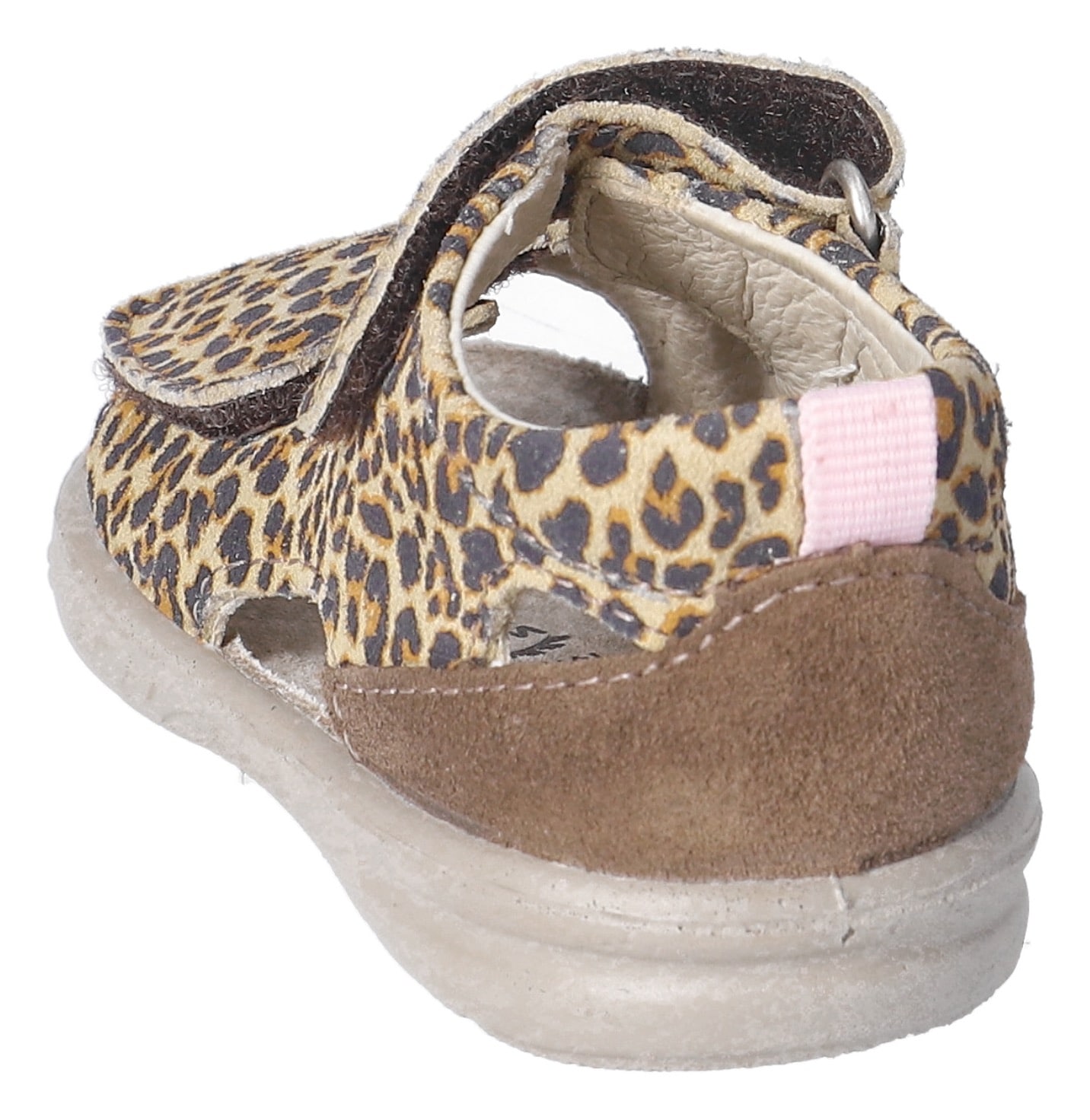 PEPINO by RICOSTA Lauflernschuh »Banu WMS: mittel«, Sandalette mit Klett und Animal Print, Größenschablone zum Download