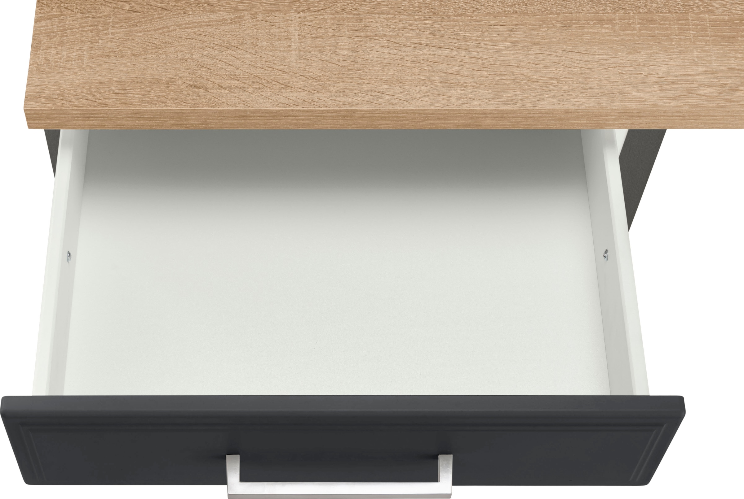 HELD MÖBEL Winkelküche »Stockholm«, Stellbreite 220/220 cm, mit hochwertigen MDF Fronten im Landhaus-Stil
