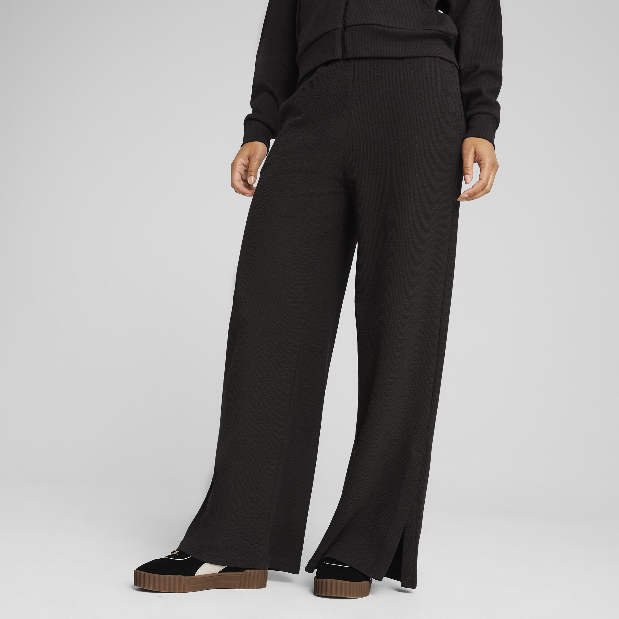 PUMA Sporthose »HER Bequeme Straight Fit Hose mit hohem Bund Damen«