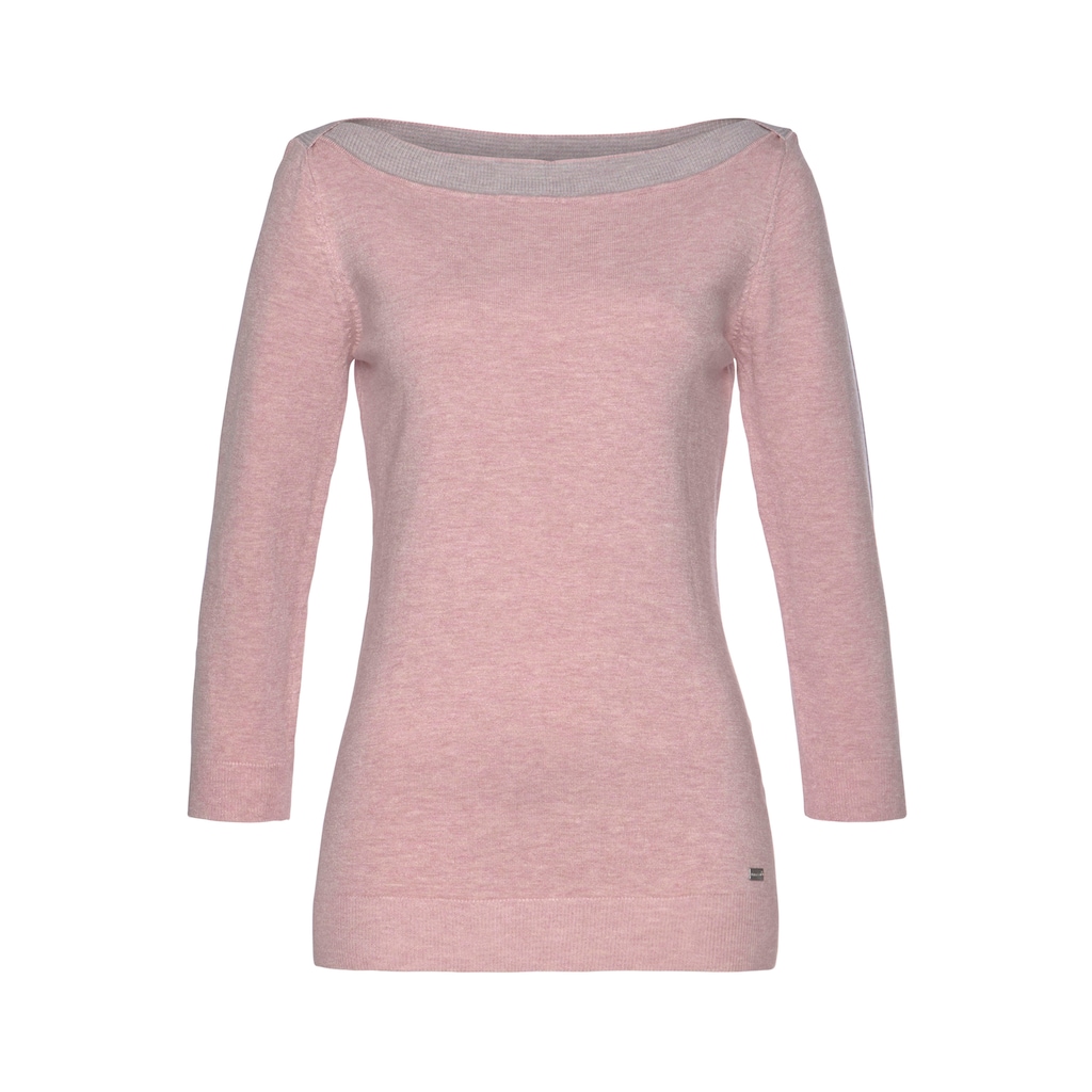 Laura Scott Strickpullover, mit U-Boot Ausschnitt