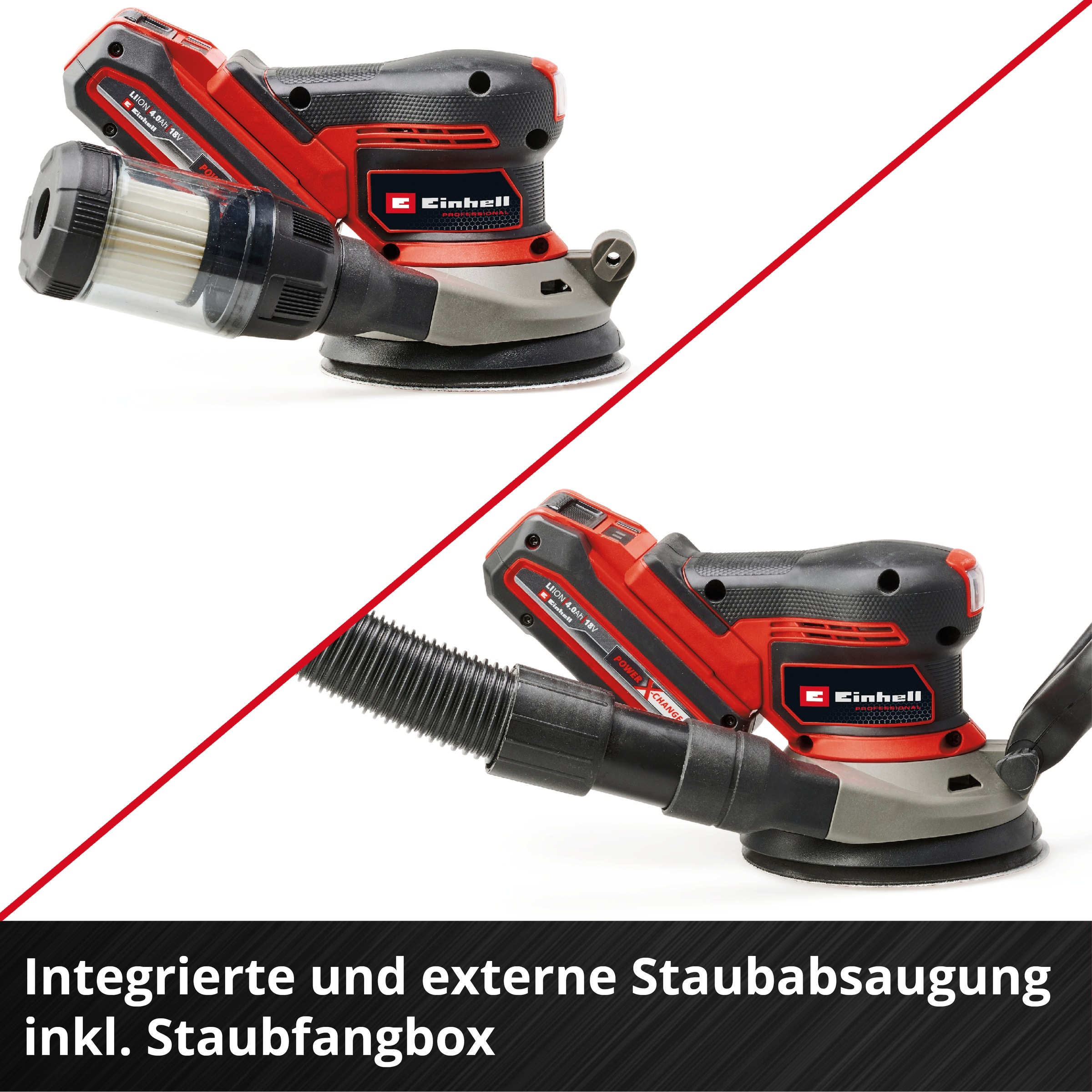 Einhell Akku-Exzenterschleifer »TP-RS 18/32 Li Bl -Solo«, (Set, 4 tlg.), Einhell Professional, ohne Akku und Ladegerät