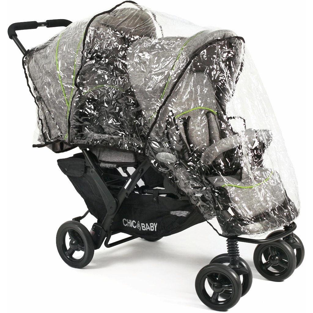 CHIC4BABY Geschwisterwagen »Duo, jeans grey«