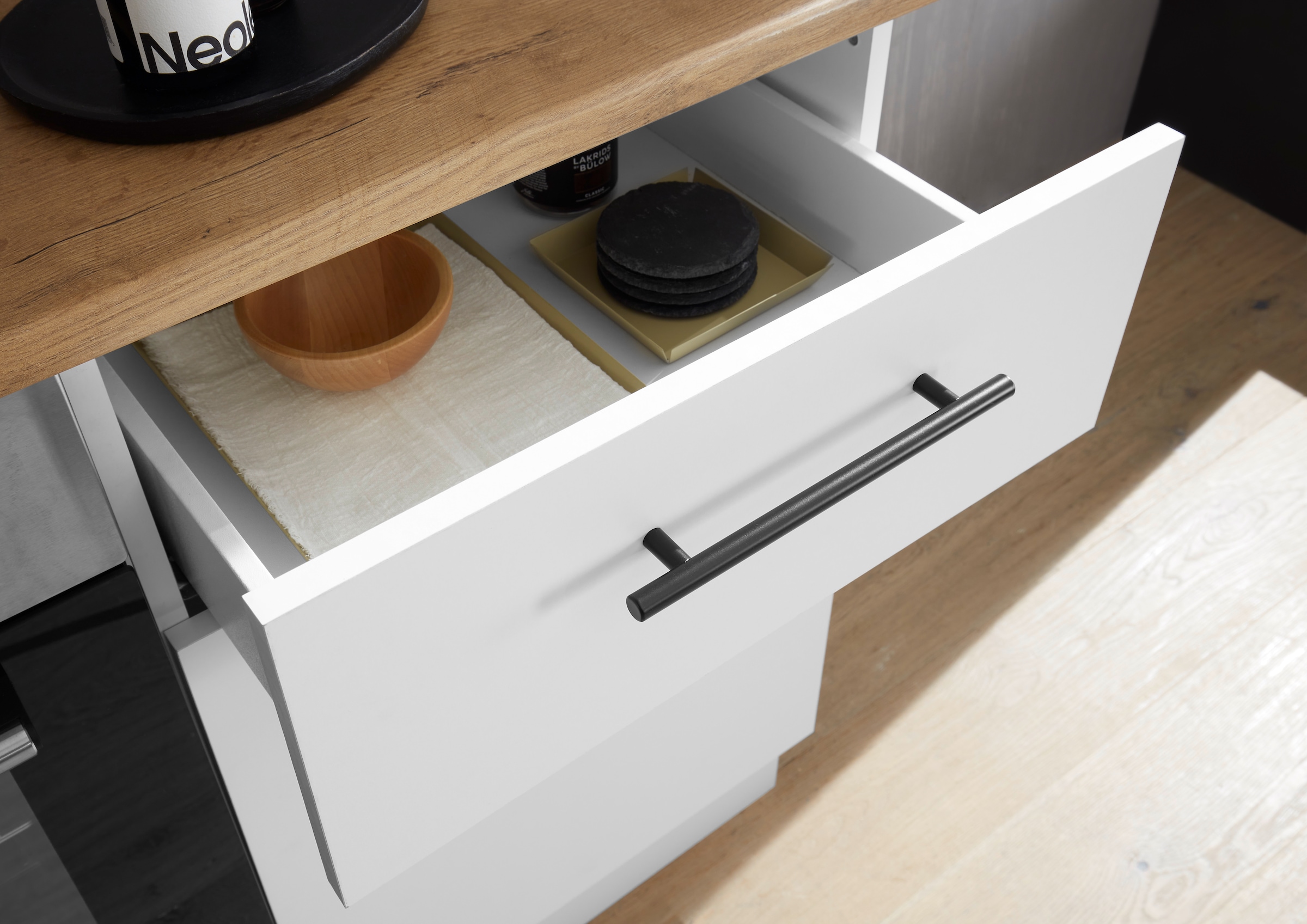 BASIC by Balculina Küchenzeile »Tirol B/H/T 250x212x60 cm« Breite 250 cm, wahlweise mit E-Geräten