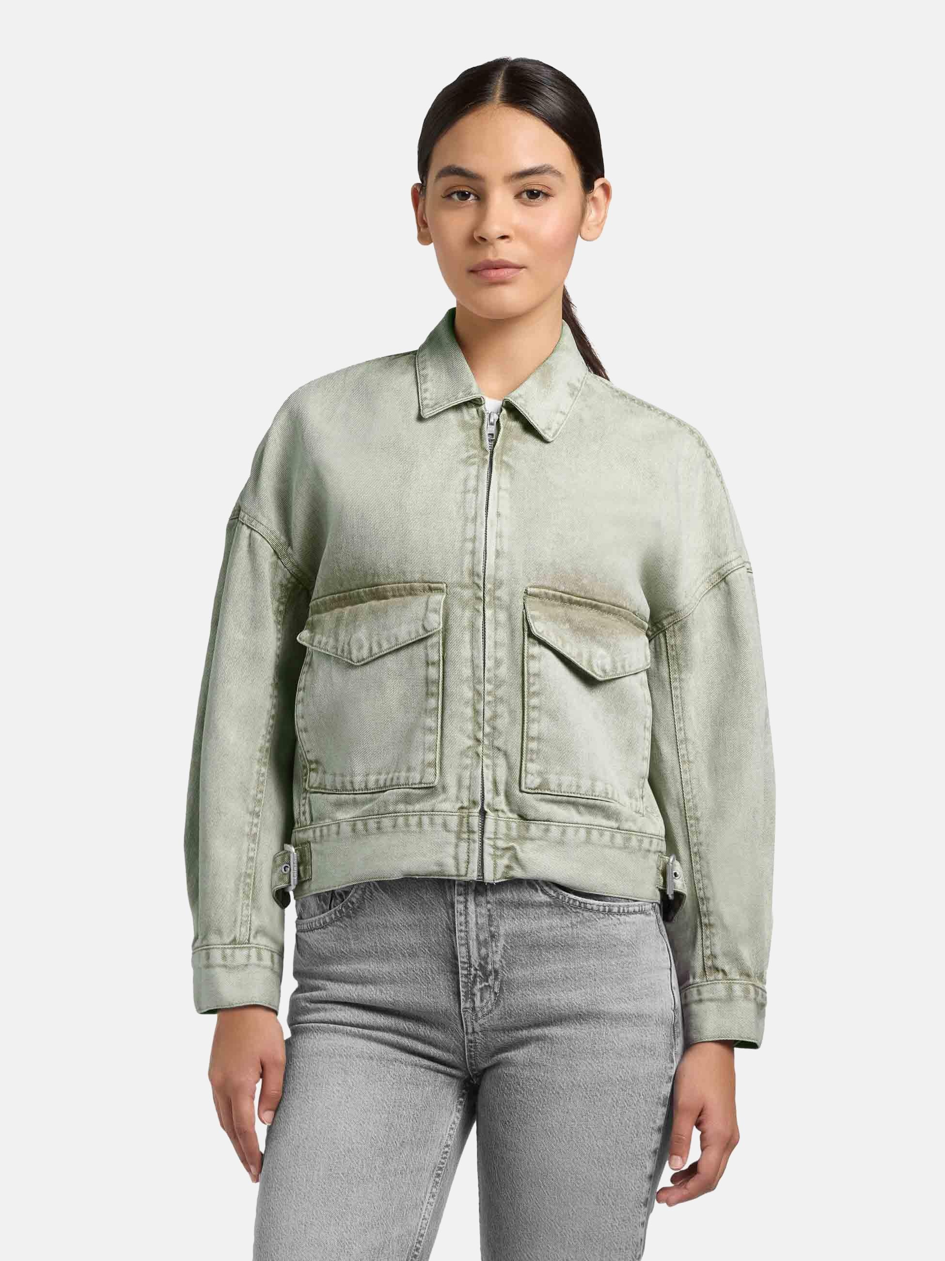 khujo Hemdjacke "Nelina" 1 Stk. tlg. ohne Kapuze Oversize Jeansjacke