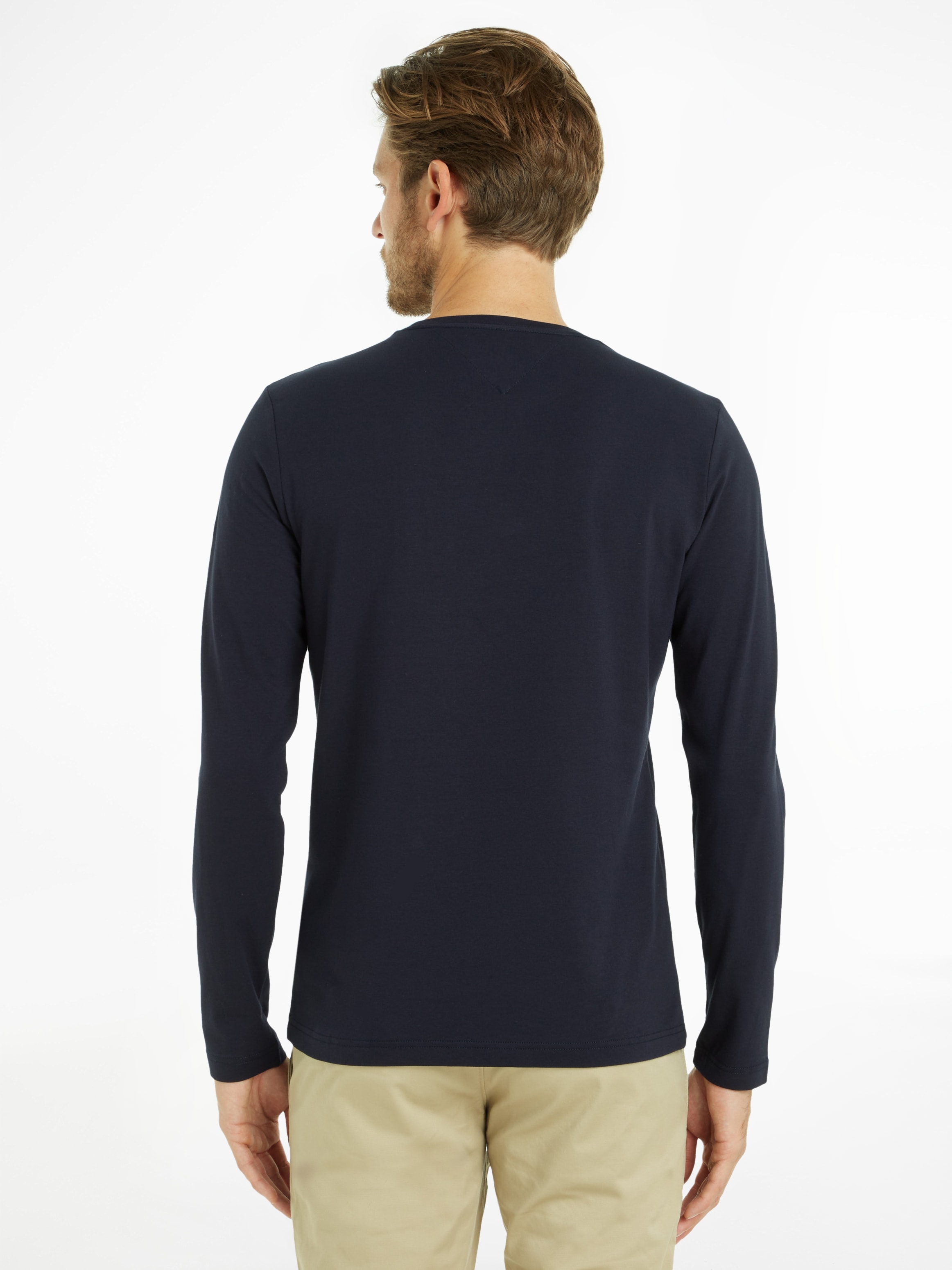 Tommy Hilfiger Langarmshirt »STRETCH SLIM FIT LONG SLEEVE«, aus biologischem Baumwollstretch