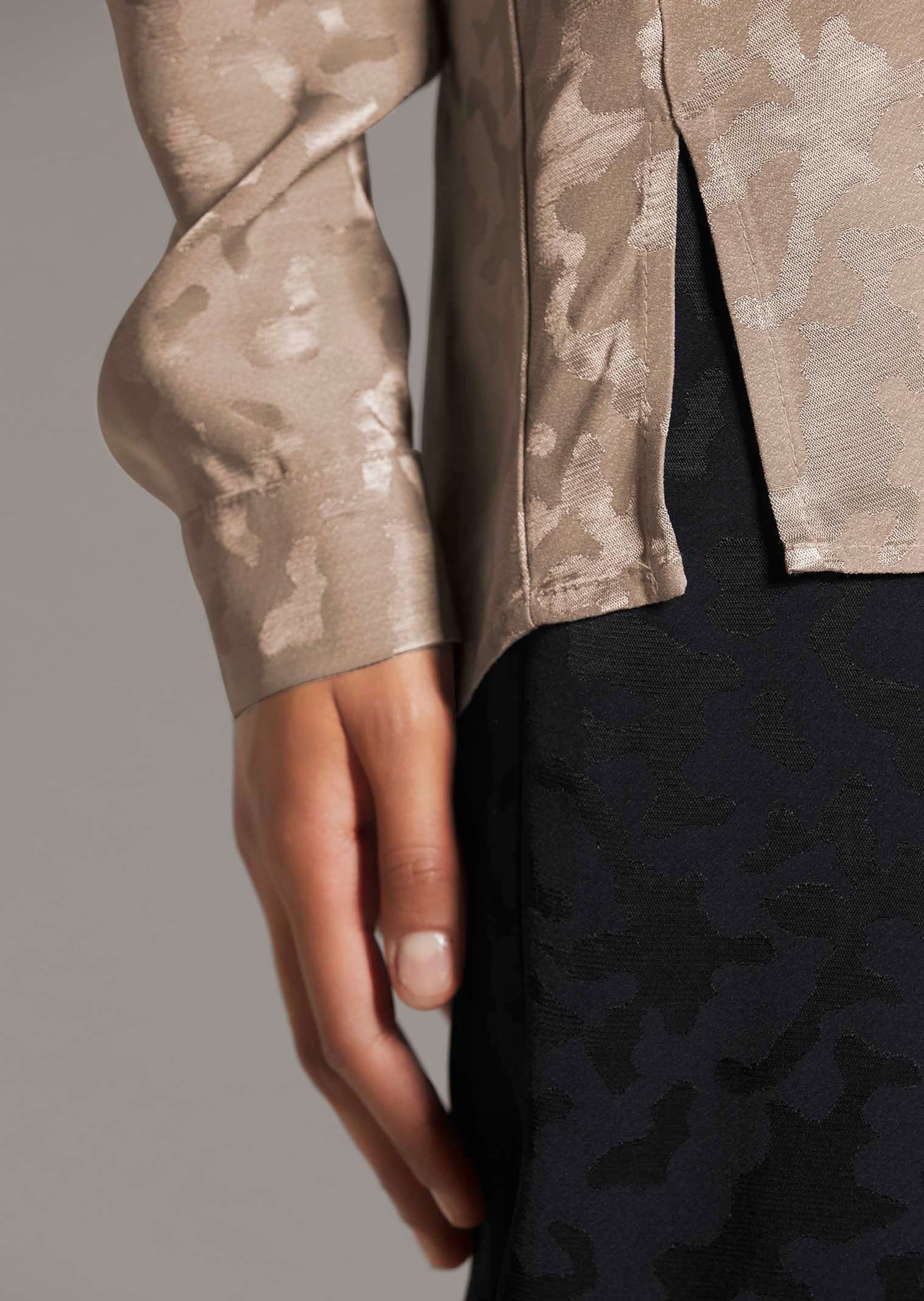 MADELEINE Langarmbluse »Bluse Lange Jacquard-Bluse«