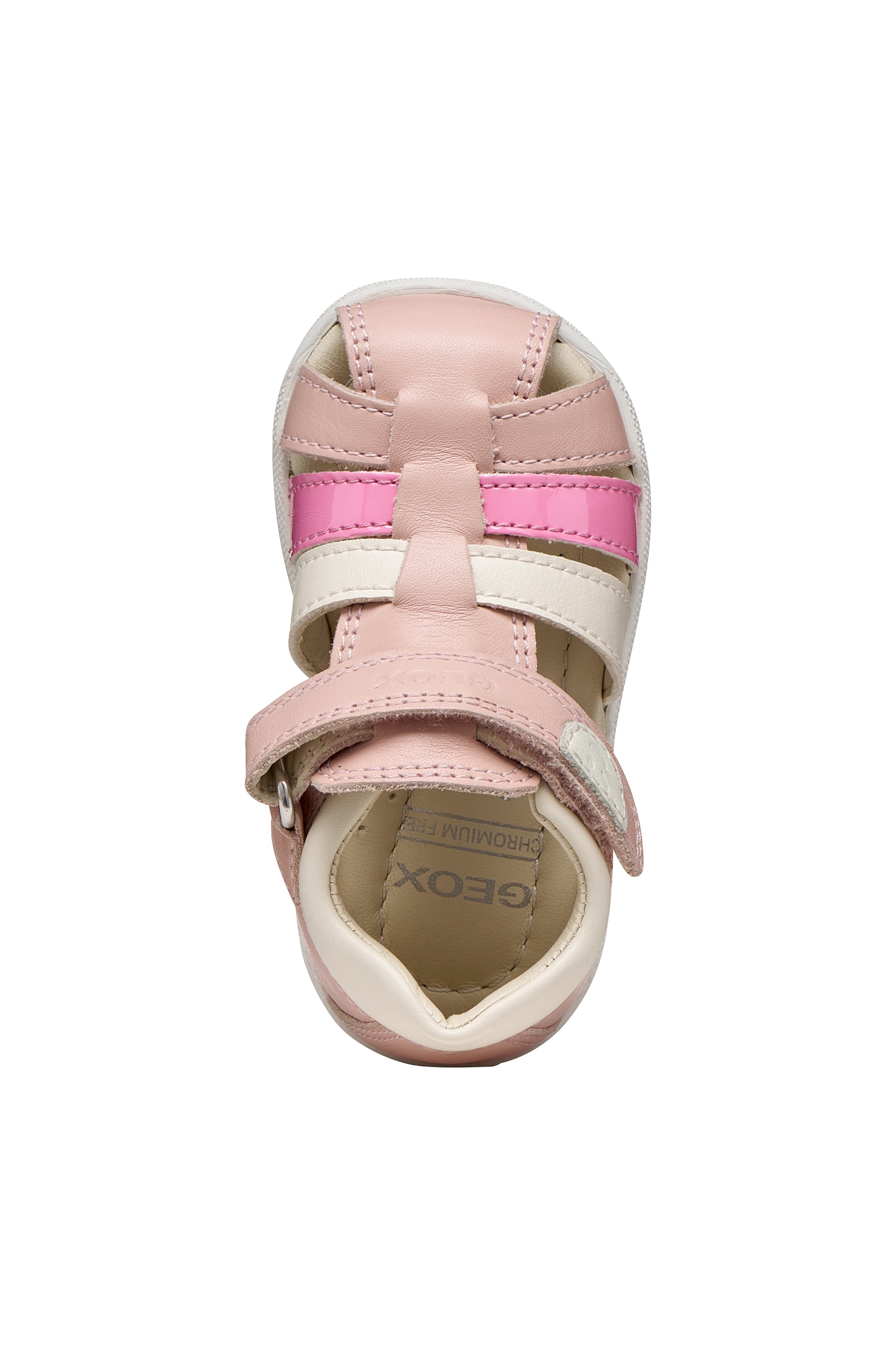 Geox Lauflernschuh »B SANDAL MACCHIA GIR«  Babyschuh mit Klettverschluss, Größenschablone zum Download