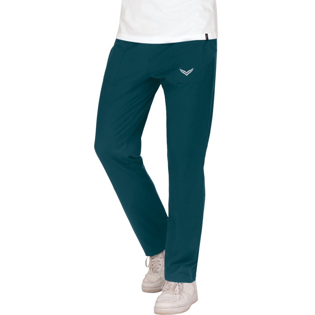 Trigema Jerseyhose »TRIGEMA Hose DELUXE Baumwolle«, (1 tlg.)