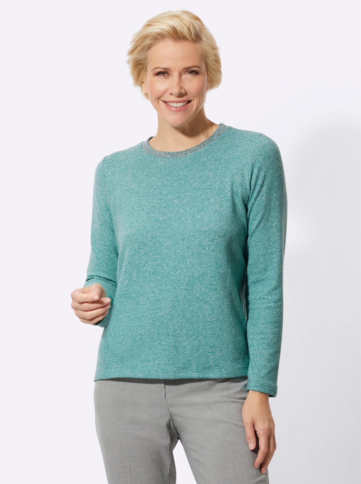 Classic Rundhalsshirt "Winter-Shirt" 1 Stk. tlg. günstig online kaufen
