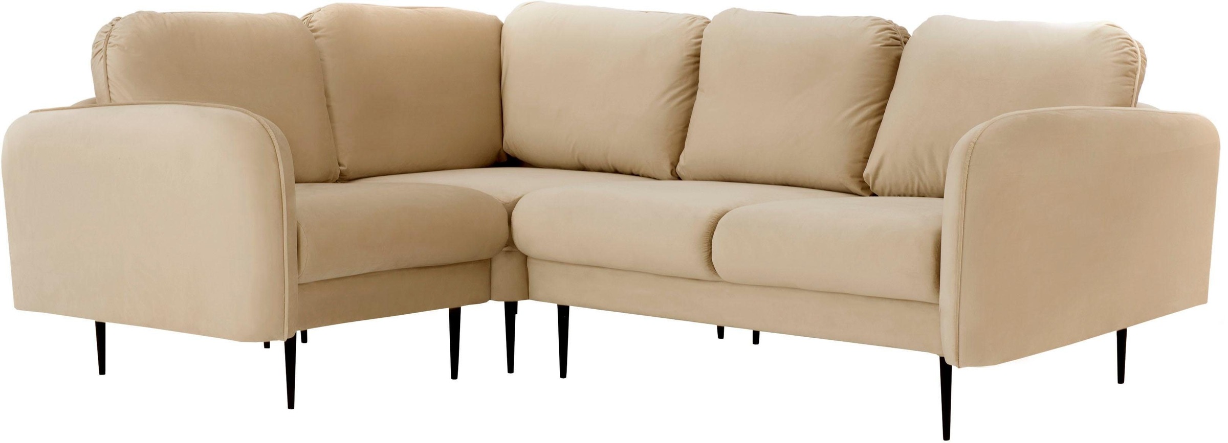 Home affaire Ecksofa "Skidi L-Form" mit losen Rückenkissen und Keder oben a günstig online kaufen