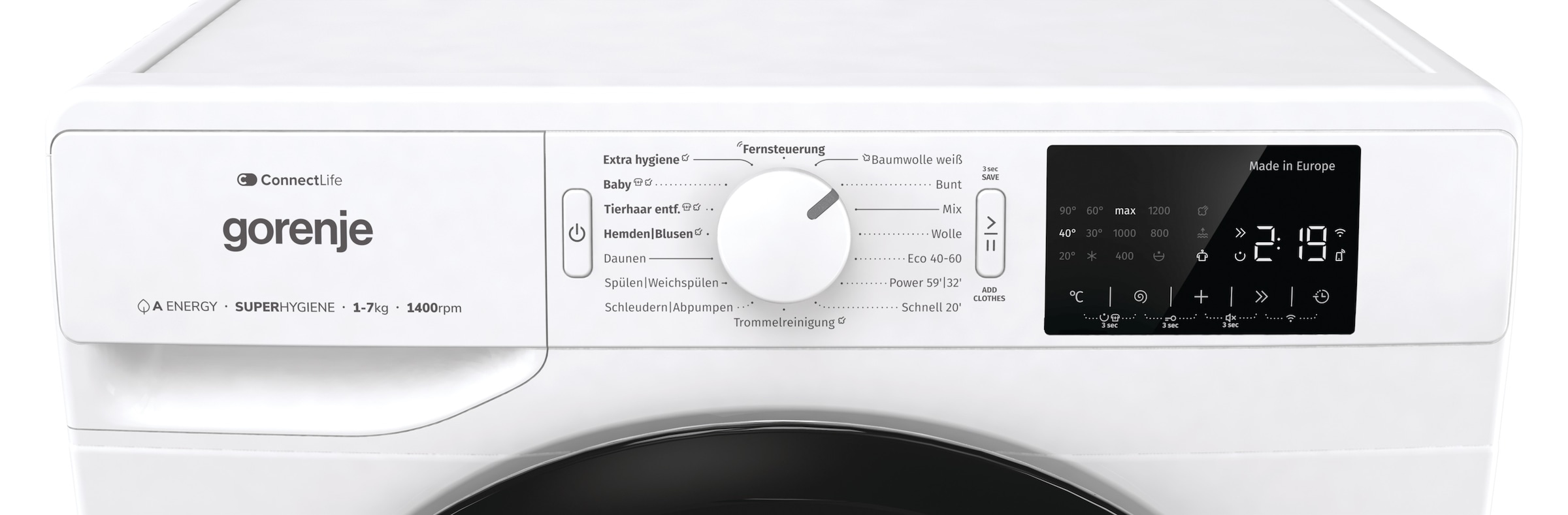 GORENJE Waschmaschine »Wave PNEI74SA1DTS«, 7 kg, 1400 U/min, RealSlim 46,50cm