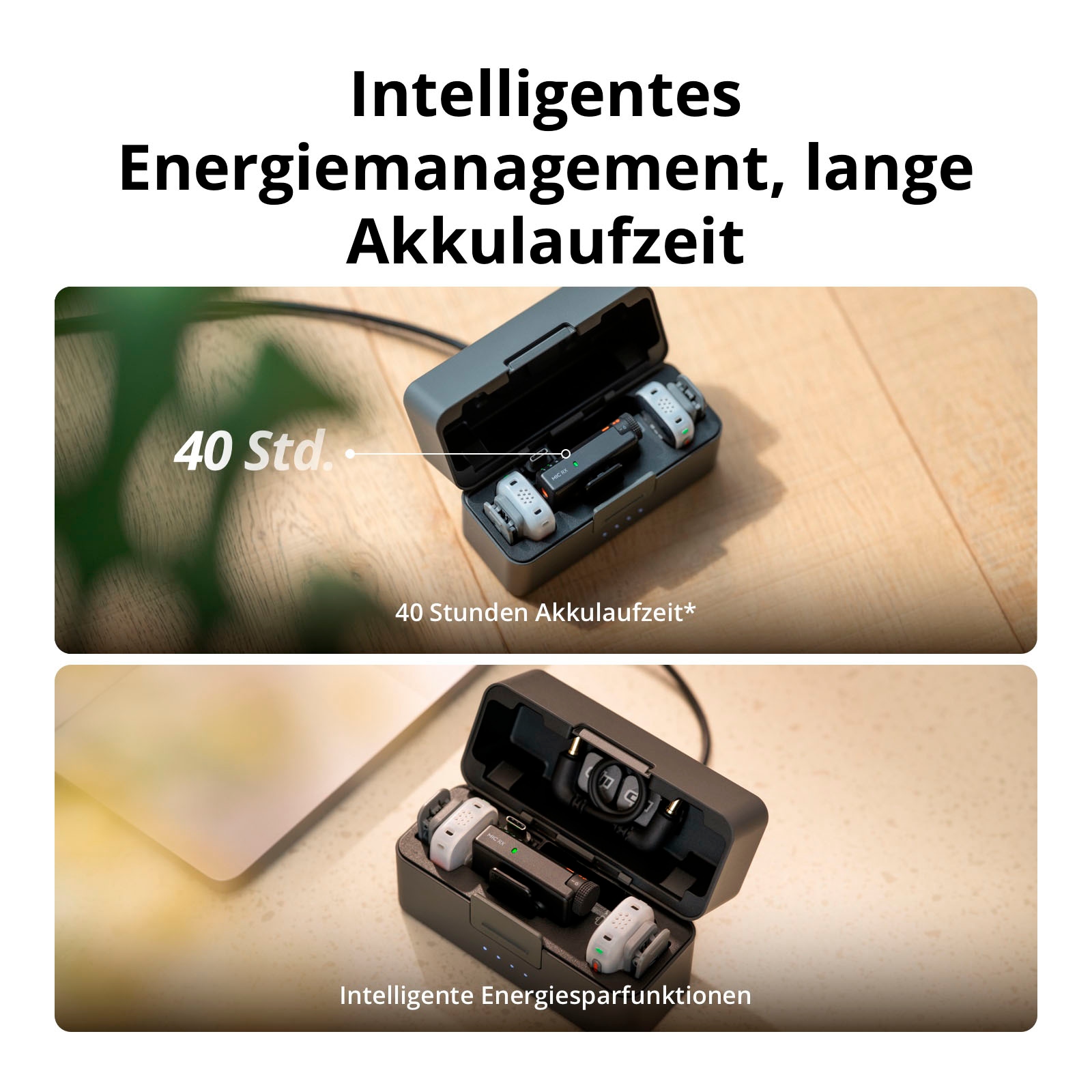 DJI Mikrofon »Mic Mini 2S (2 TX + 1 RX + Charging Case)«