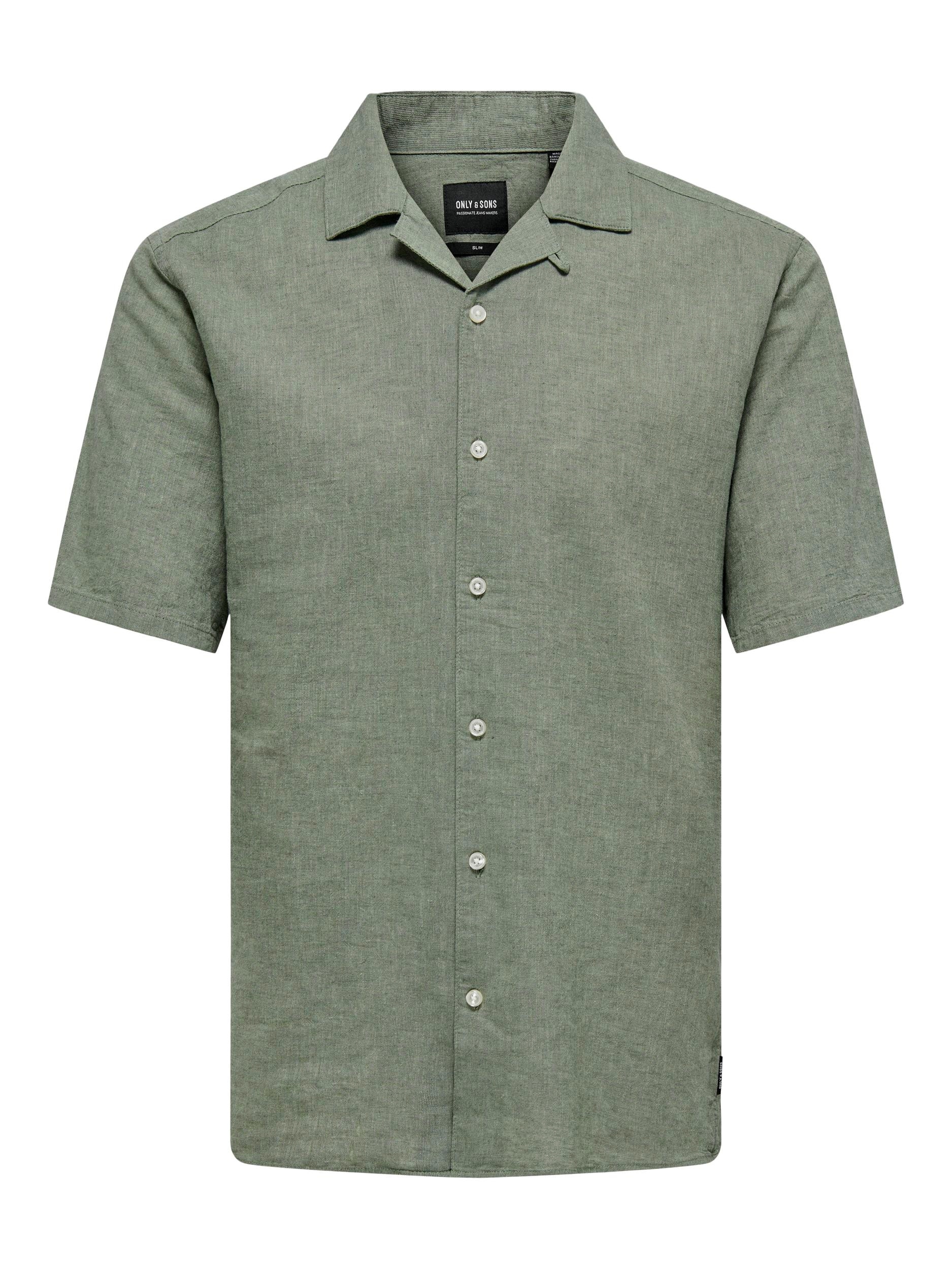 ONLY & SONS Kurzarmhemd »ONSCAIDEN SS SOLID RESORT LINEN NOOS«