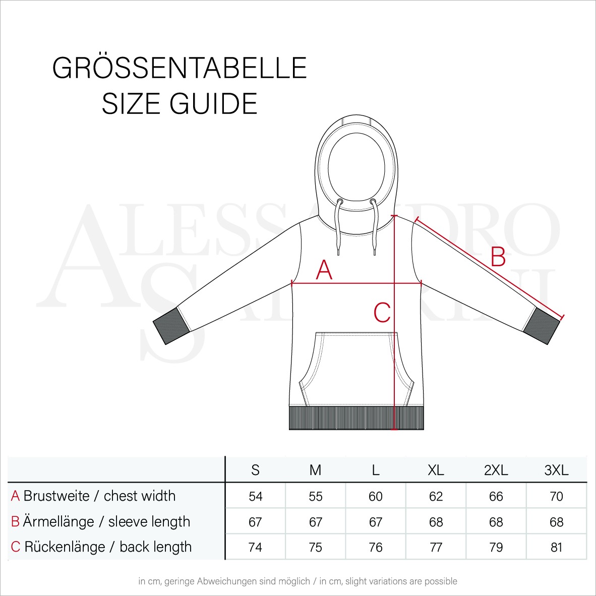 Alessandro Salvarini Sweatjacke »ASRevellio«, mit großer Kapuze