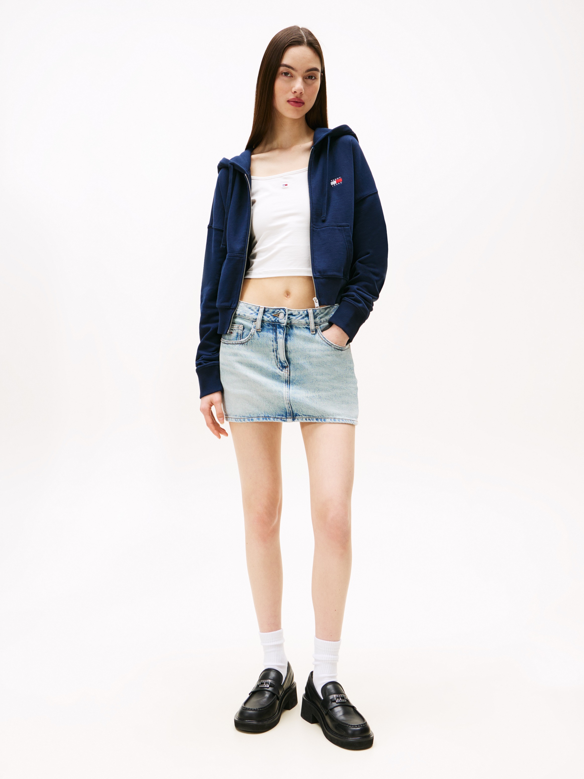 Tommy Jeans Kapuzensweatjacke "TJW BXY CRP ZIP THRU HOODIE" günstig online kaufen