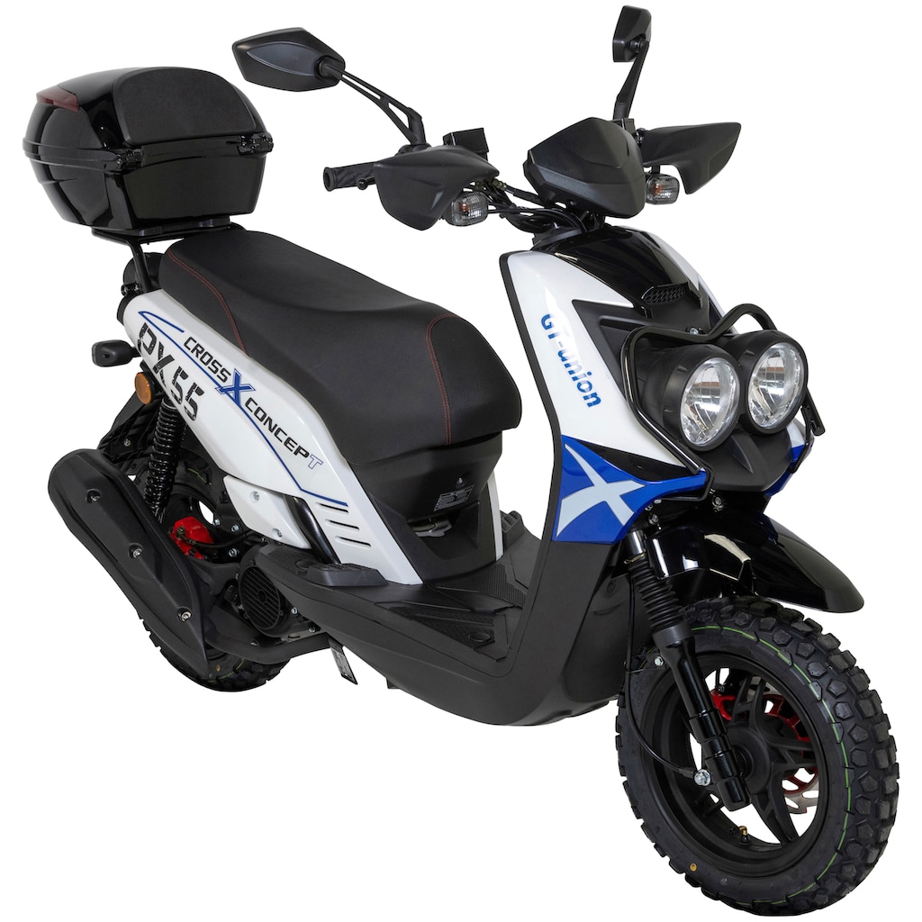 GT UNION Mofaroller »PX 55 Cross-Concept«, 50 cm³, 25 km/h, Euro 5, 2,5 PS, (Set)