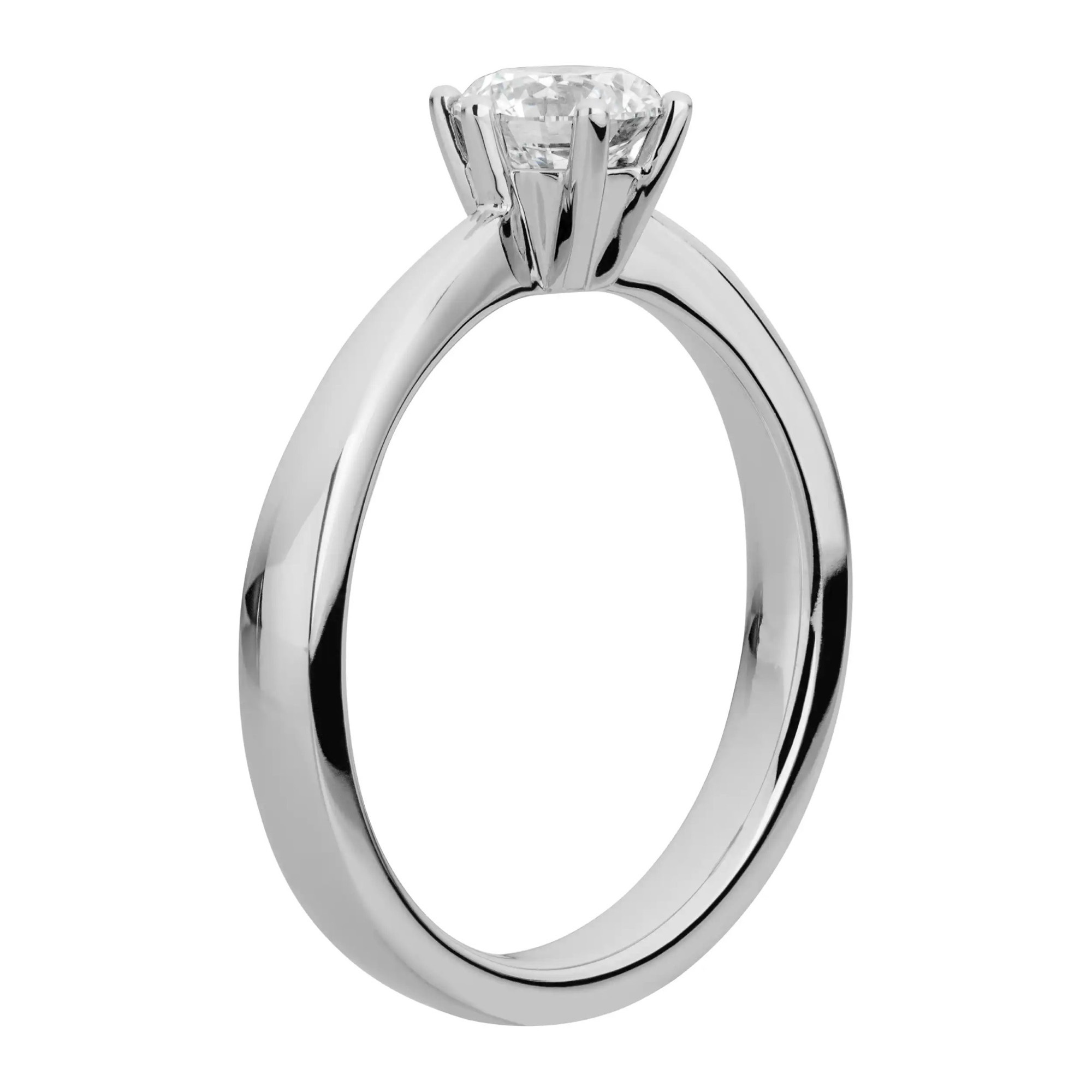 LYOMI Fingerring »585/- Weißgold 1 synth. Diam. 0,75 ct.«