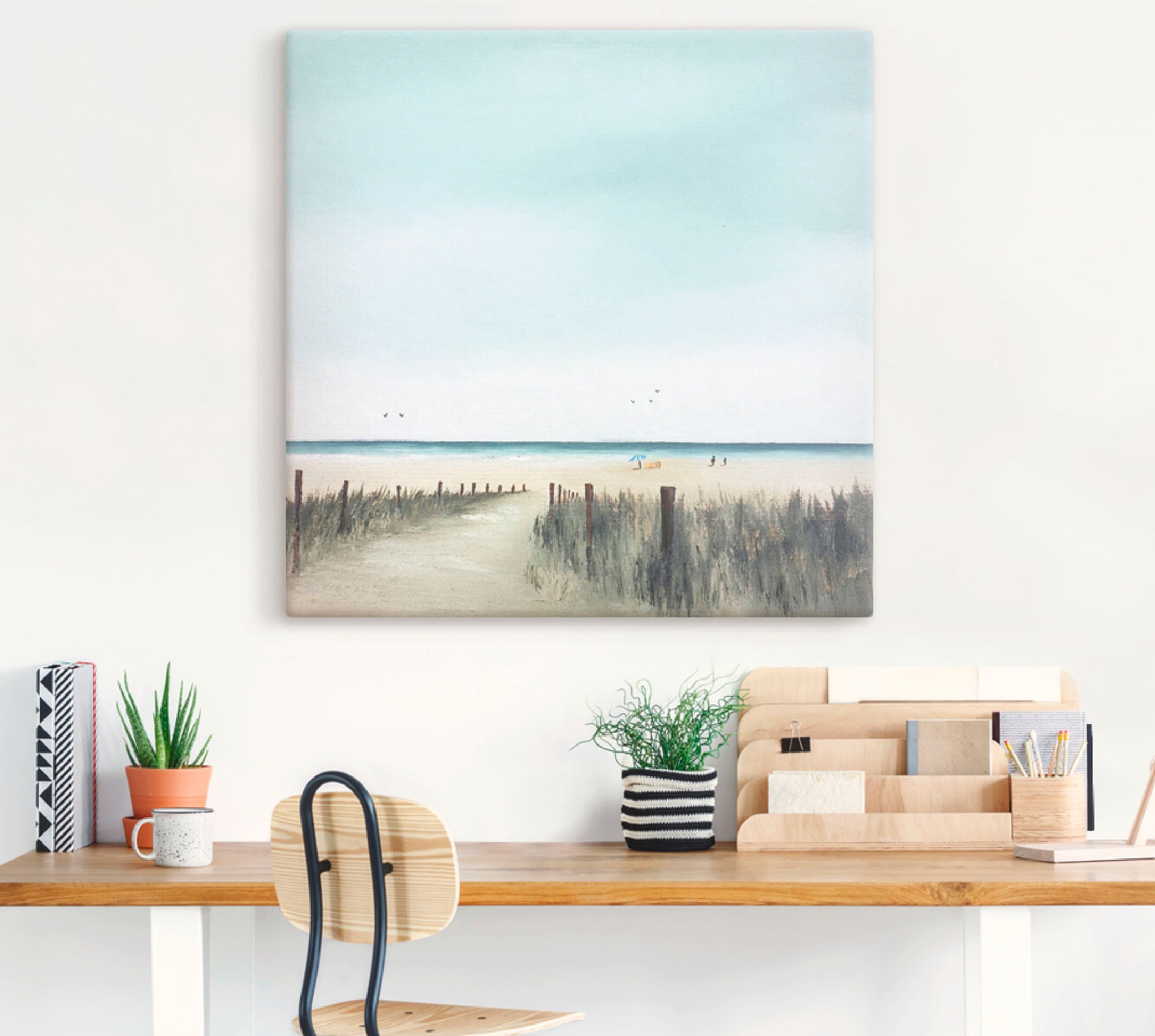 Artland Wandbild »Sonniger Morgen II«, Strand, (1 St.), als Leinwandbild, Poster in verschied. Größen