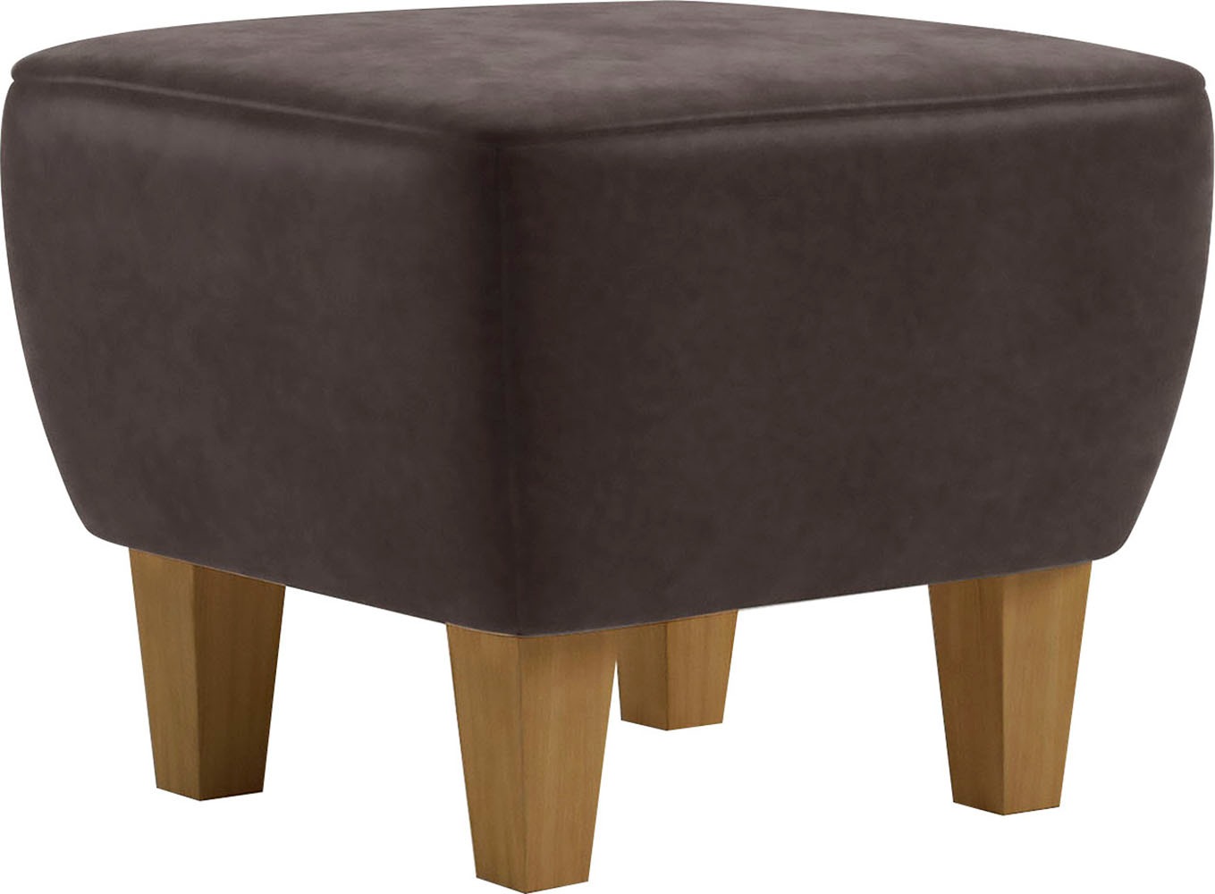 Thumbnail - Home affaire Polsterhocker "Viva" mit Eichenfüßen