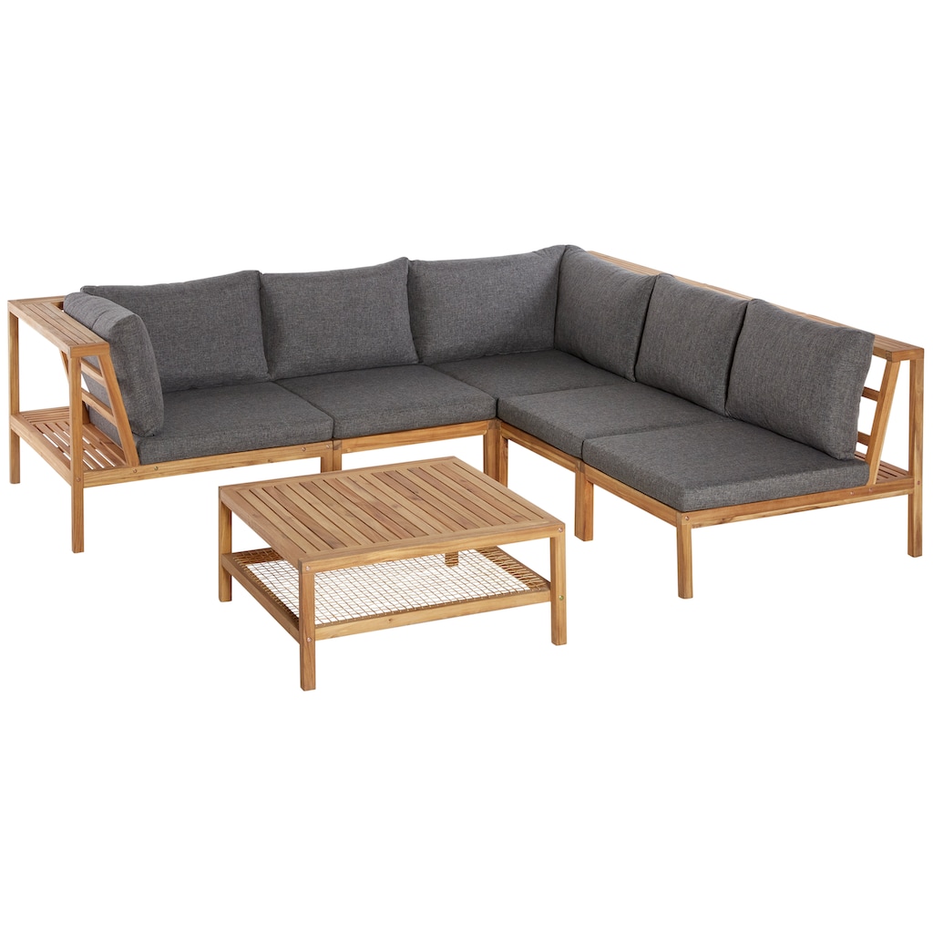 Timbers Gartenlounge-Set »Chesapeake«, (6 tlg.)