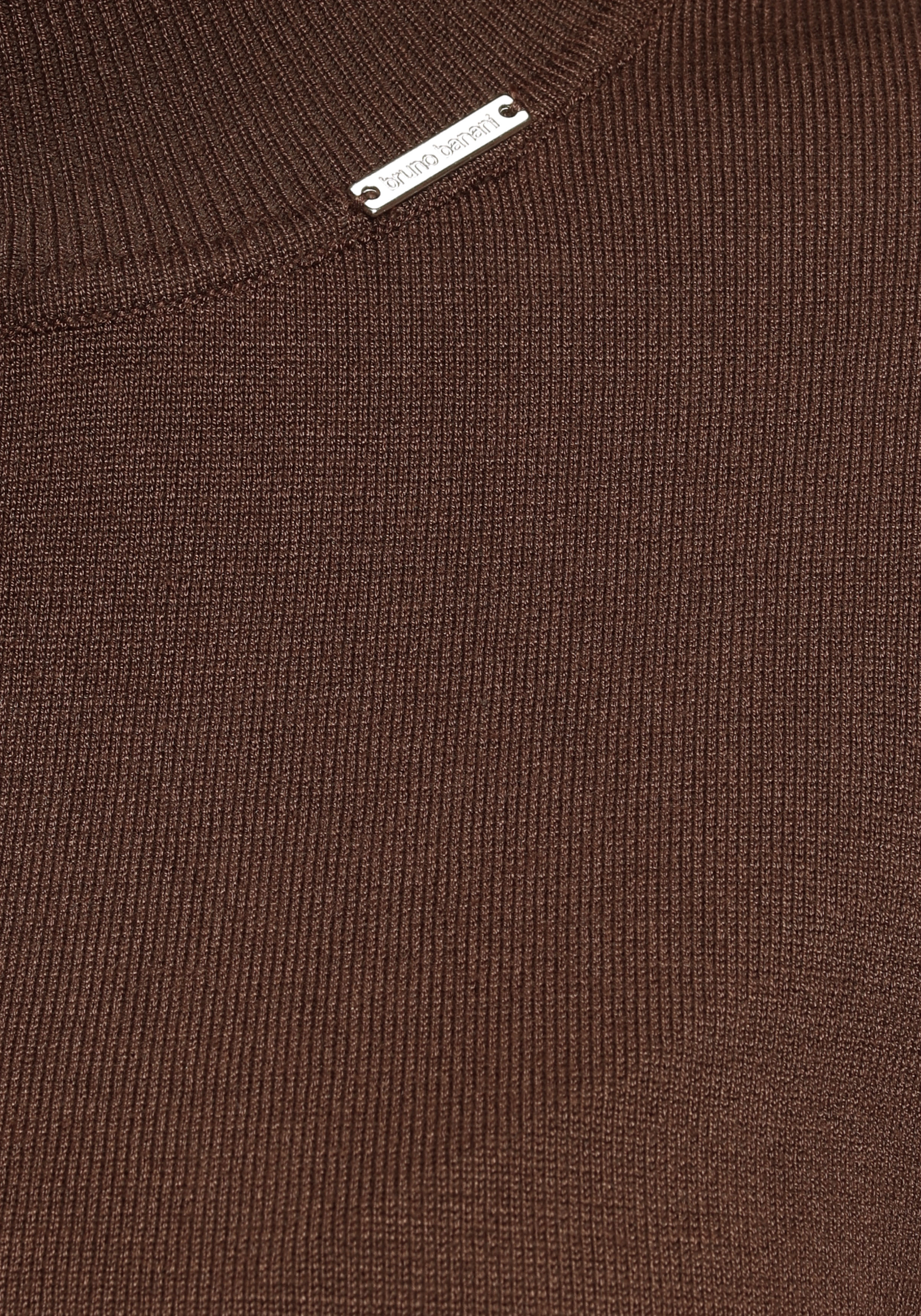 Thumbnail - Bruno Banani Rollkragenpullover, mit Metalllogo