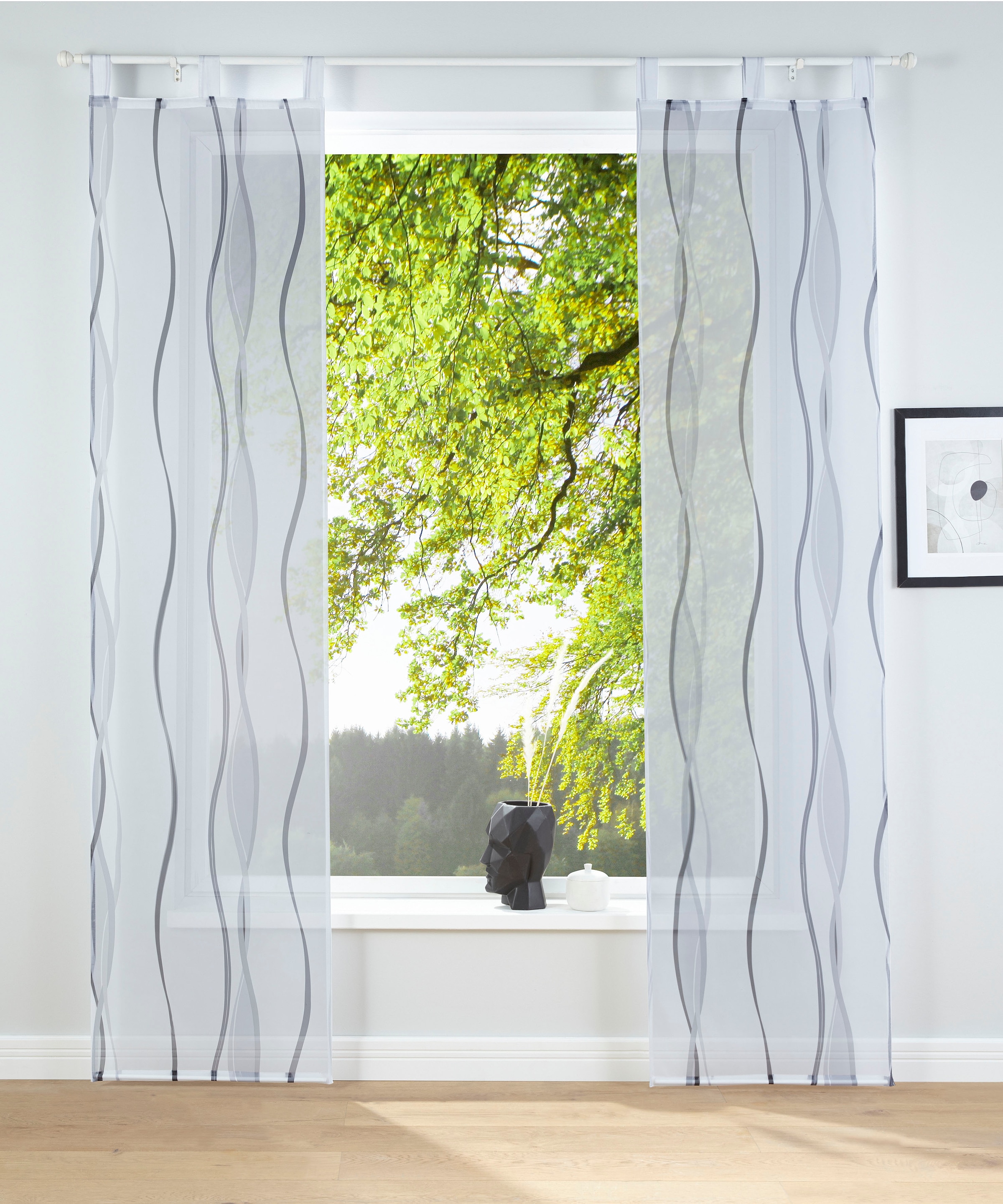 OTTO home Schiebegardine "Dimona" Schlaufen 2 Stk. tlg. 2er-Set, Fertiggard günstig online kaufen