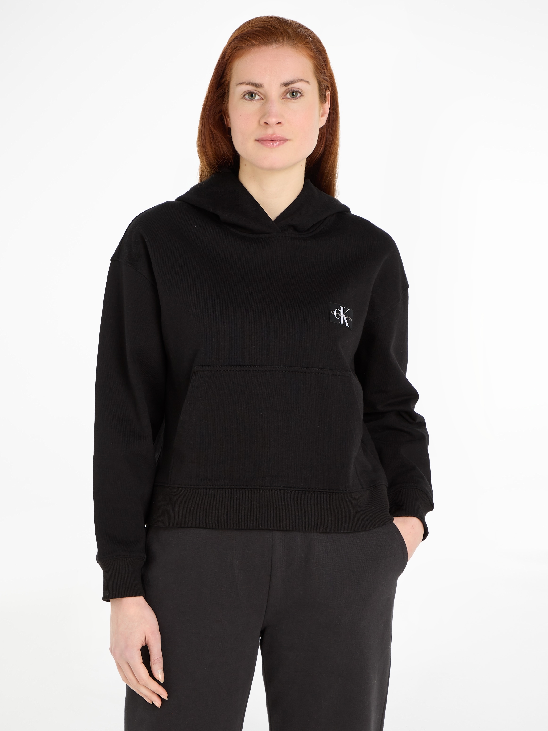 Calvin Klein Jeans Kapuzensweatshirt "WOVEN LABEL HOODIE" günstig online kaufen