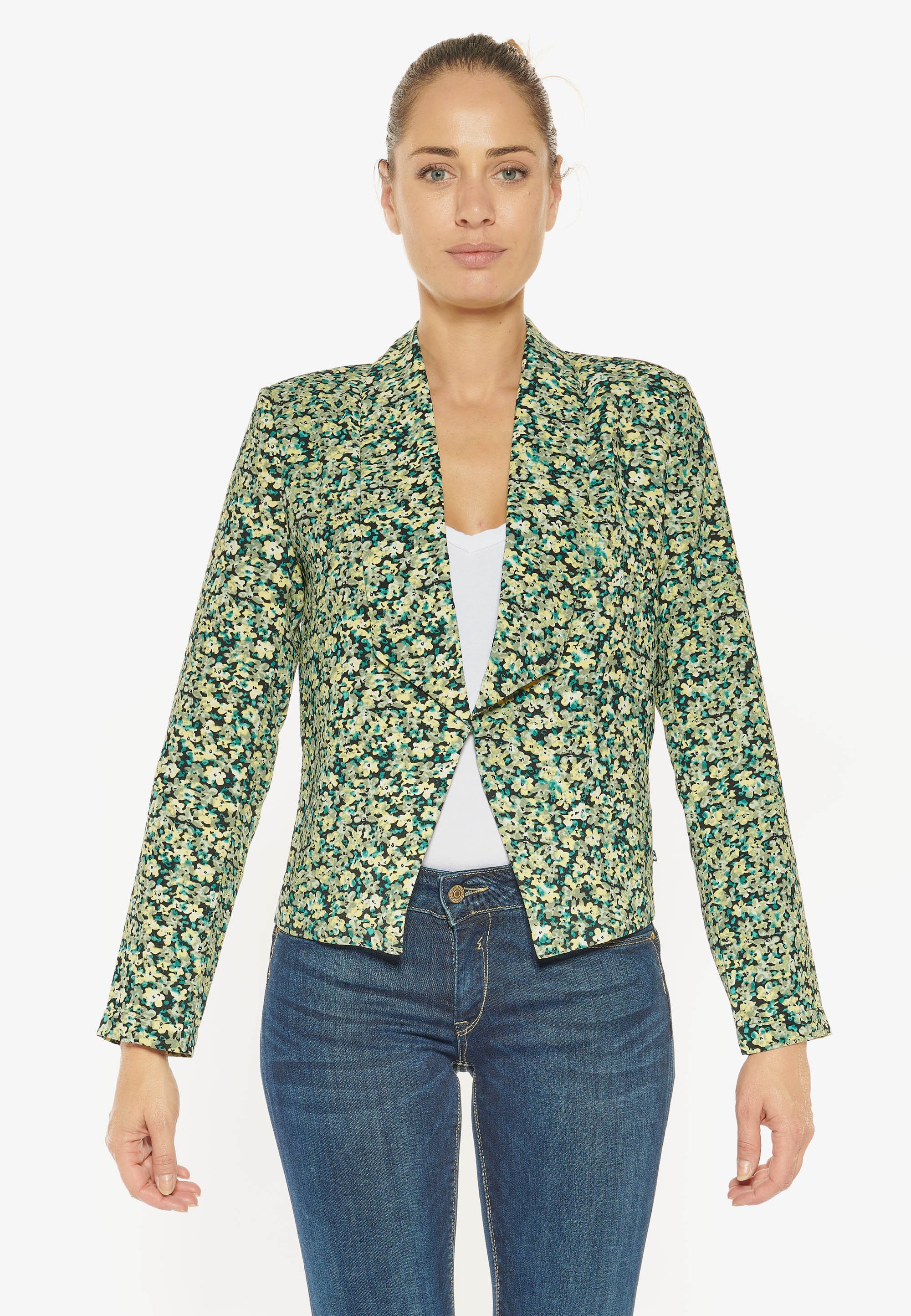 Le Temps Des Cerises Jackenblazer »MERYA«, mit floralem Allover-Print