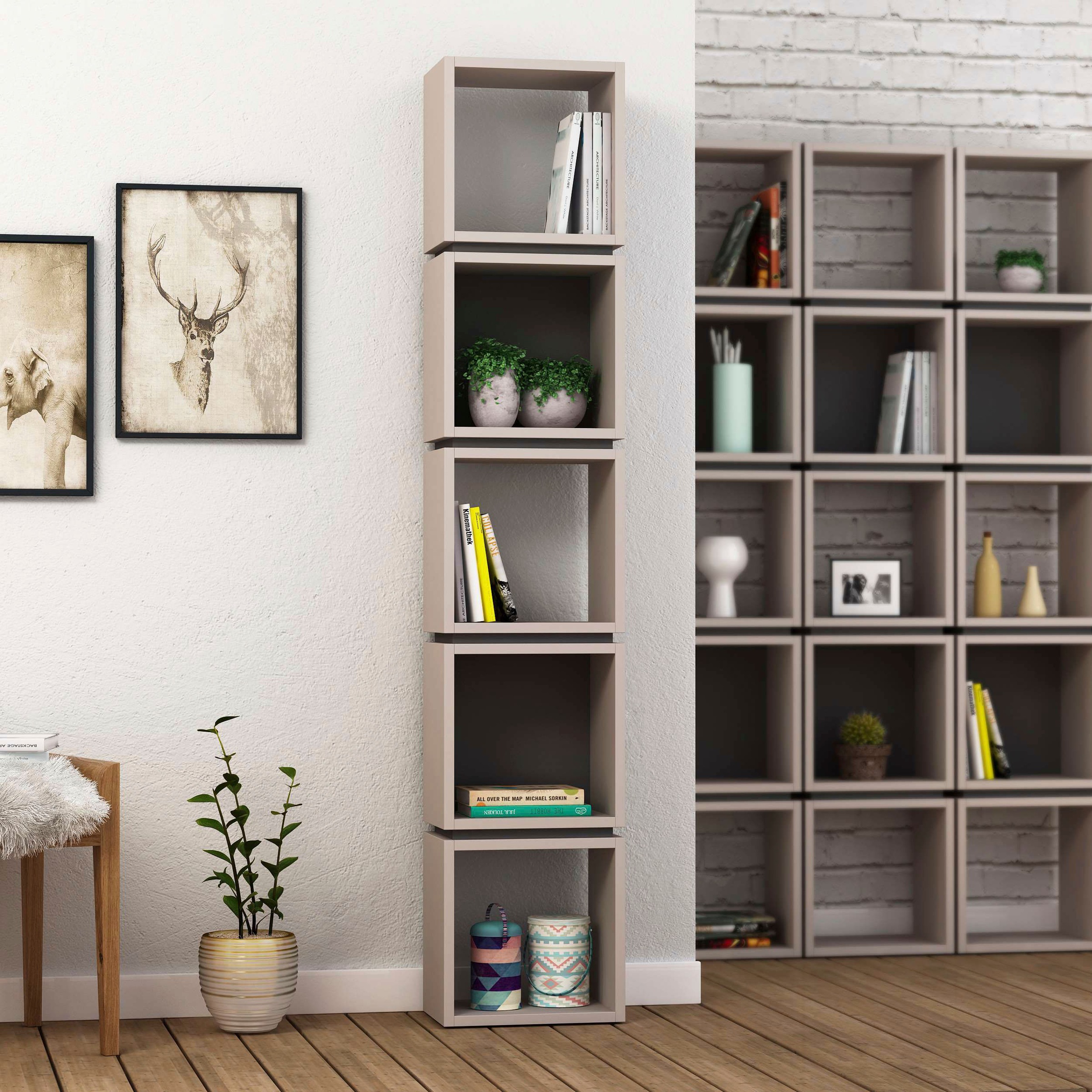 Decortie Bücherregal »Multi Bücherregal«, (Packung), Leichte Montage, Lagerung, Platzsparend