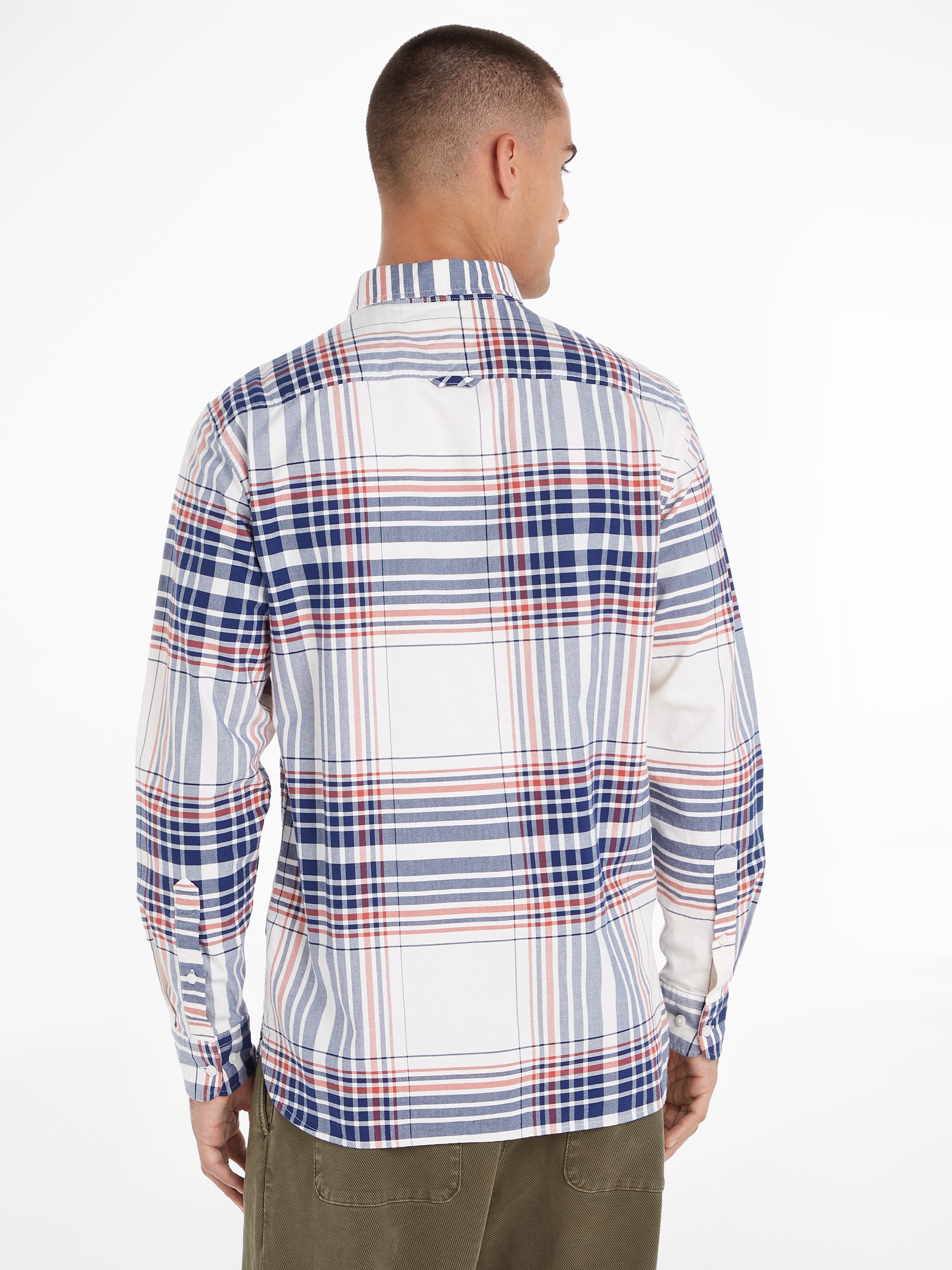 Tommy Hilfiger Langarmhemd "XL OXFORD CHECK Regular Fit SHIRT" mit großem K günstig online kaufen