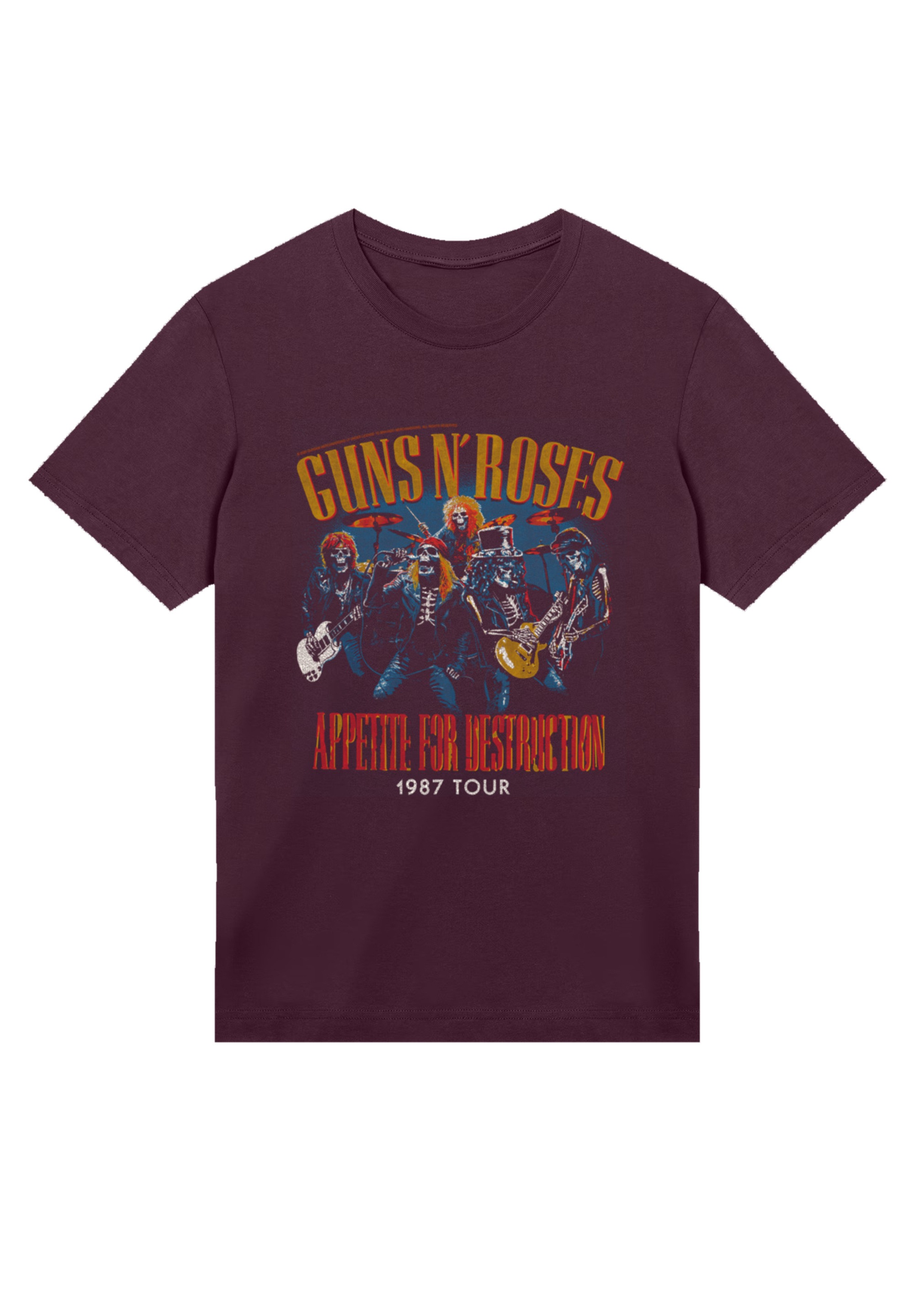 F4NT4STIC T-Shirt "Guns N Roses 1987 Tour Vintage Rock" Premium Qualität günstig online kaufen