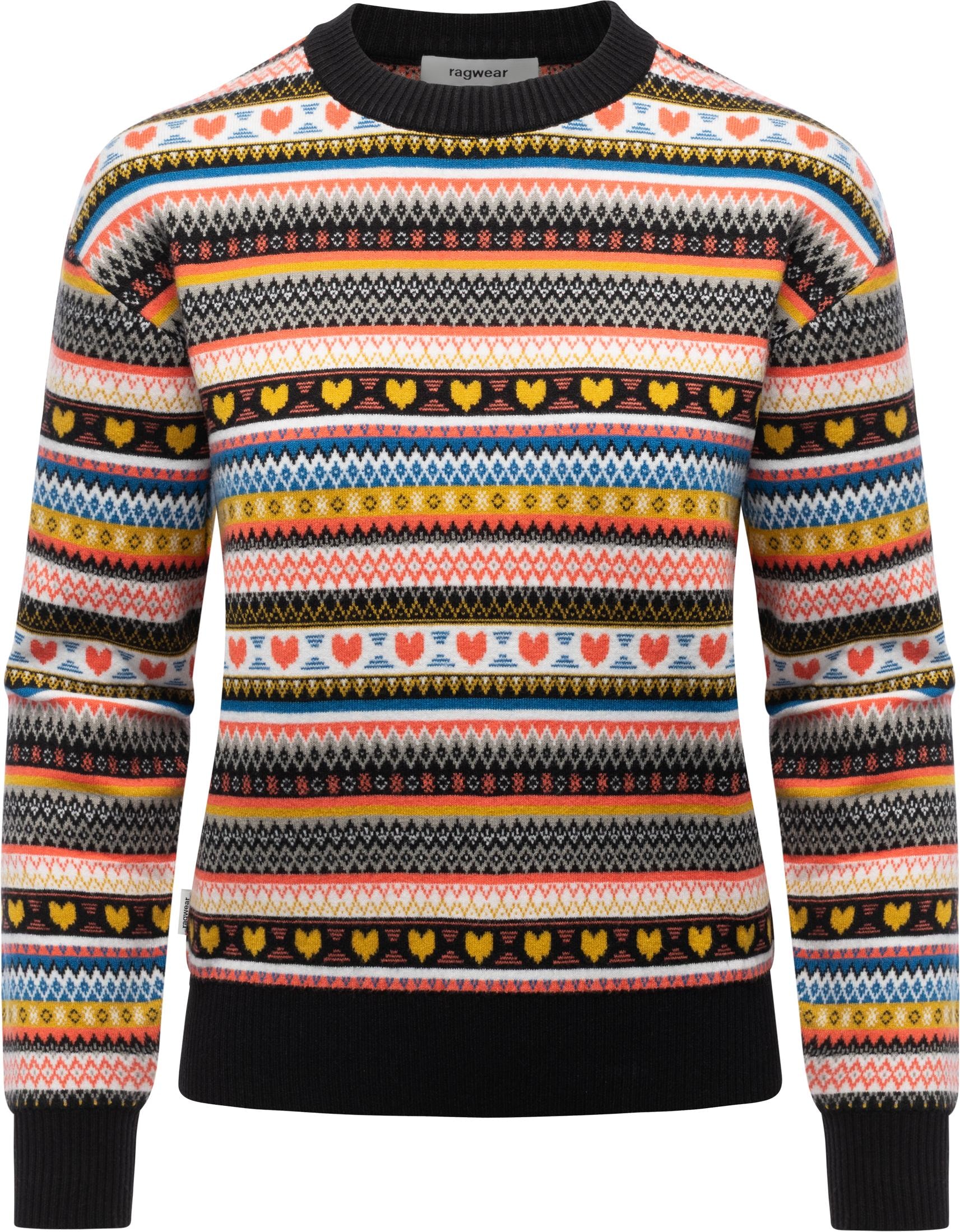 Ragwear Rundhalspullover "Nordeena", gemusterter Damen Strickpullover günstig online kaufen