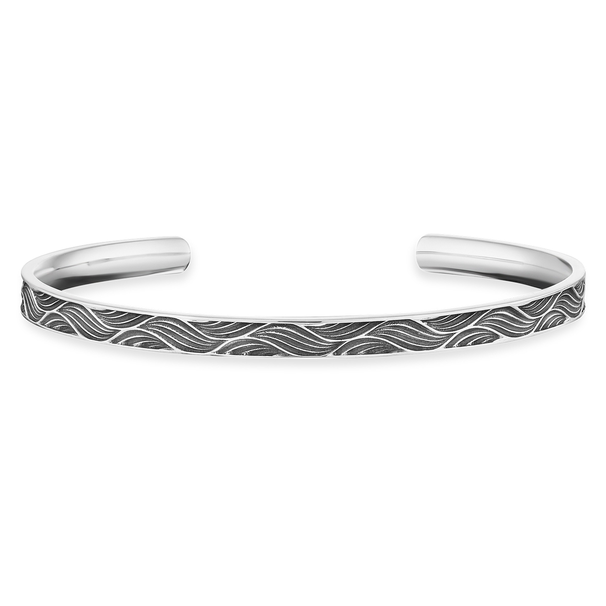 CAÏ Armband »925/- Sterling Silber oxidiert Wellen«, mit Geschenketui kaufen