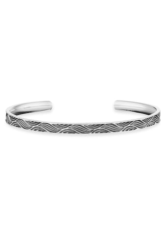 Armband »925/- Sterling Silber oxidiert Wellen«