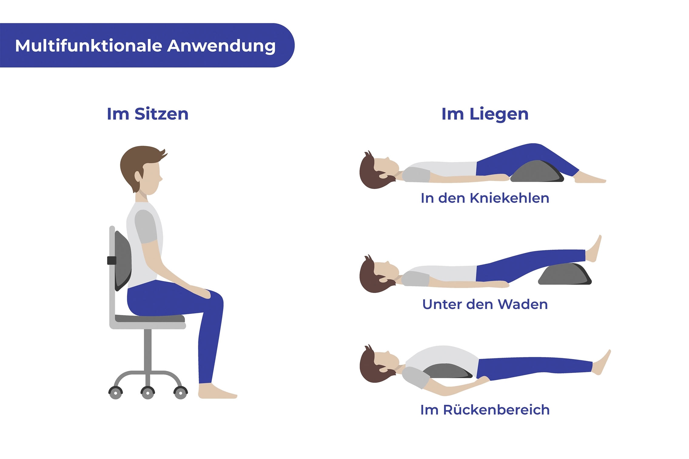 Maximex Rückenkissen »Kühlendes Rückenstützkissen«, mit integriertem Wärme-/Kältepad