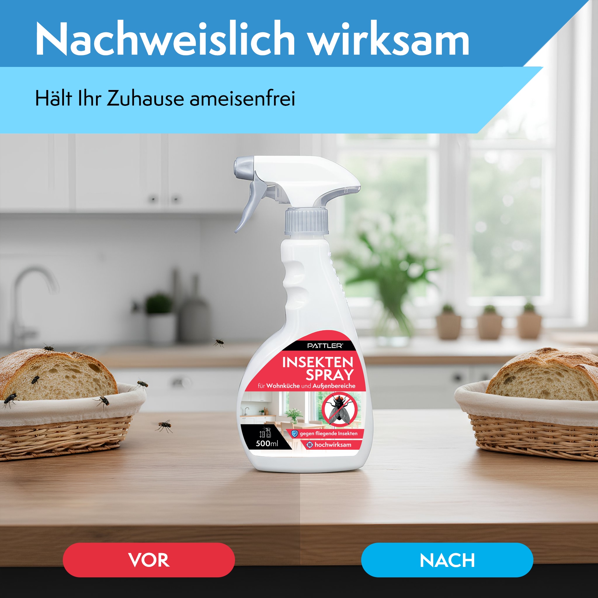Pattler Insektenspray »Insekten- und Mückenspray« 500 ml