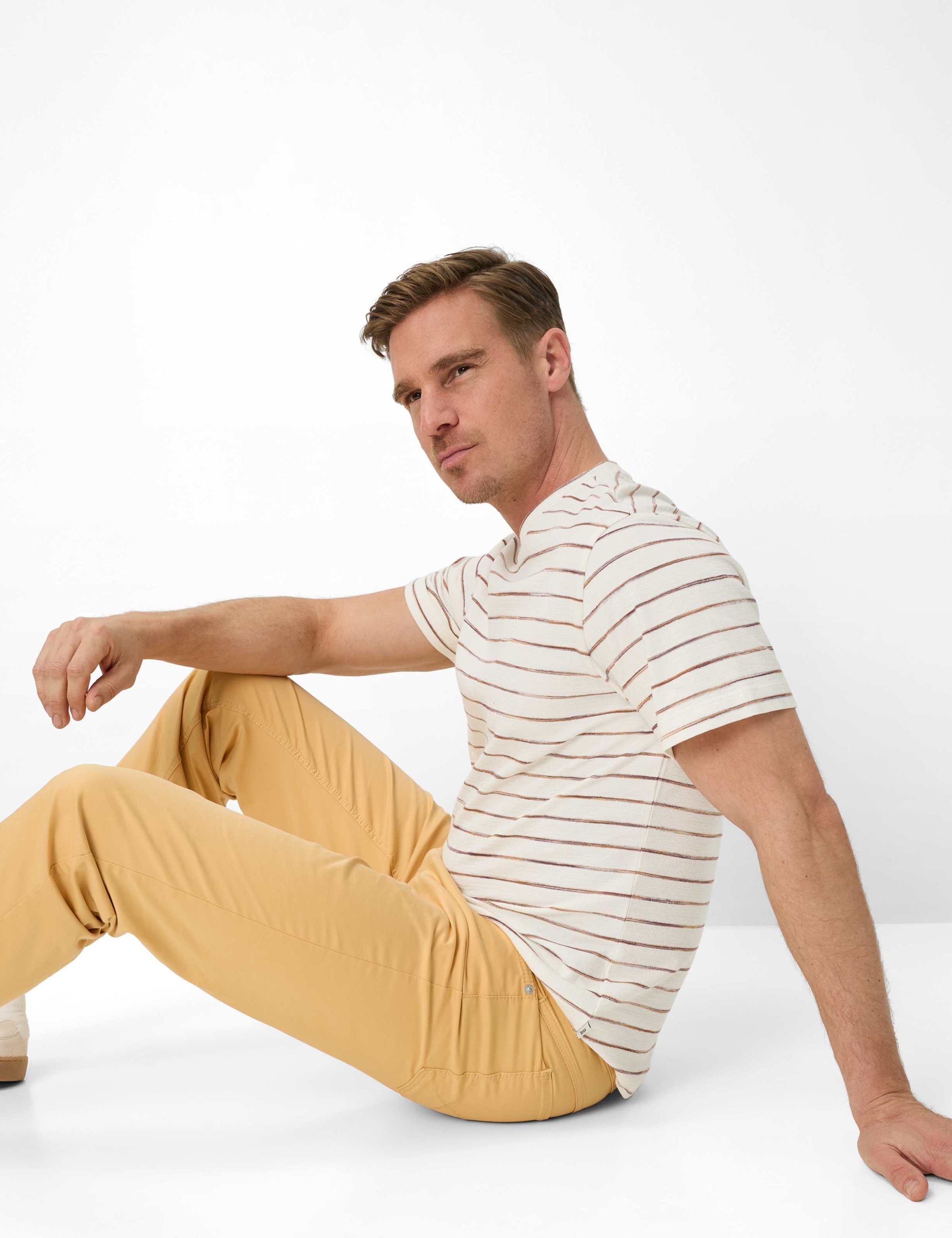 Brax Cooper 5-Pocket Trousers Yellow 32 3