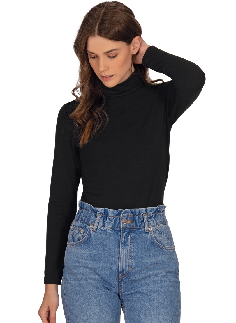 Trigema Rollkragenshirt "TRIGEMA Rollkragen-Shirt aus elastischer Viskose", günstig online kaufen