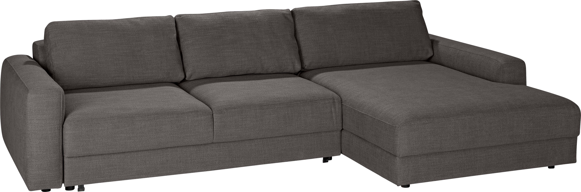 TRENDMANUFAKTUR Ecksofa »Bourbon II, hoher Sitzkomfort, extrabreite Recamiere für Relaxkomfort«, wahlweise mit Bettfunktion und Bettkasten, zeitlos und elegant, L-Form