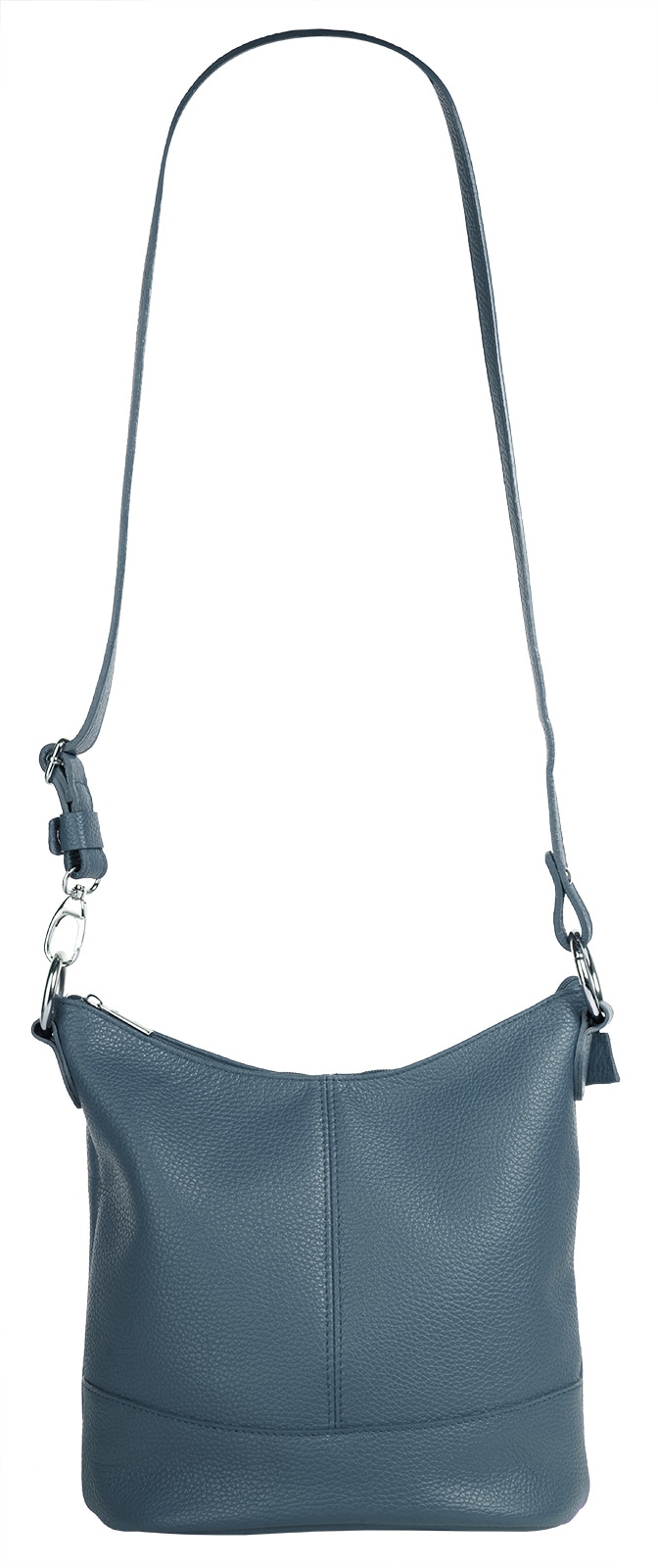 Cluty Umhängetasche, echt Leder, Made in Italy