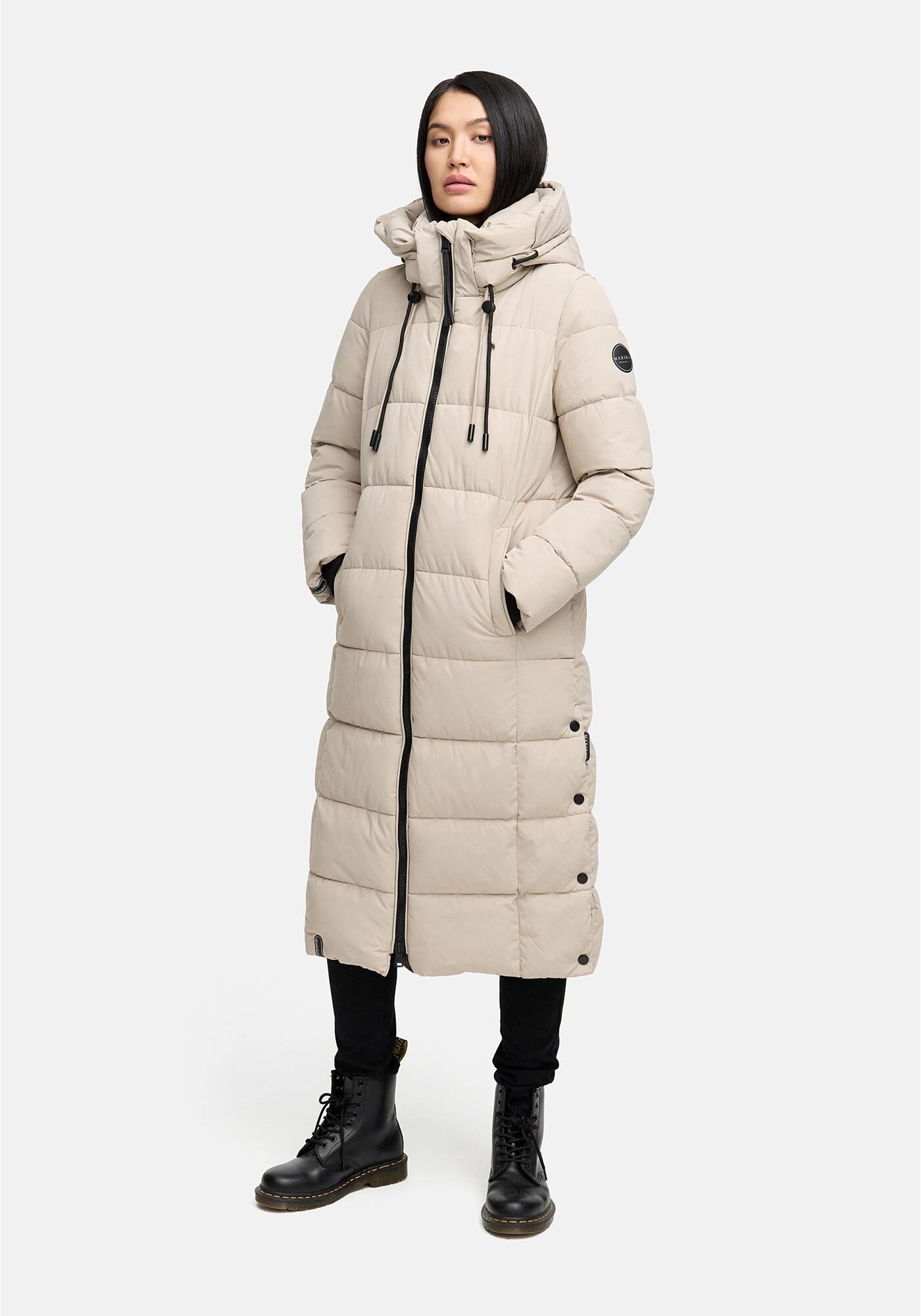 Marikoo Winterjacke "Nadeshikoo XIV" extra langer Winter Mantel gesteppt günstig online kaufen