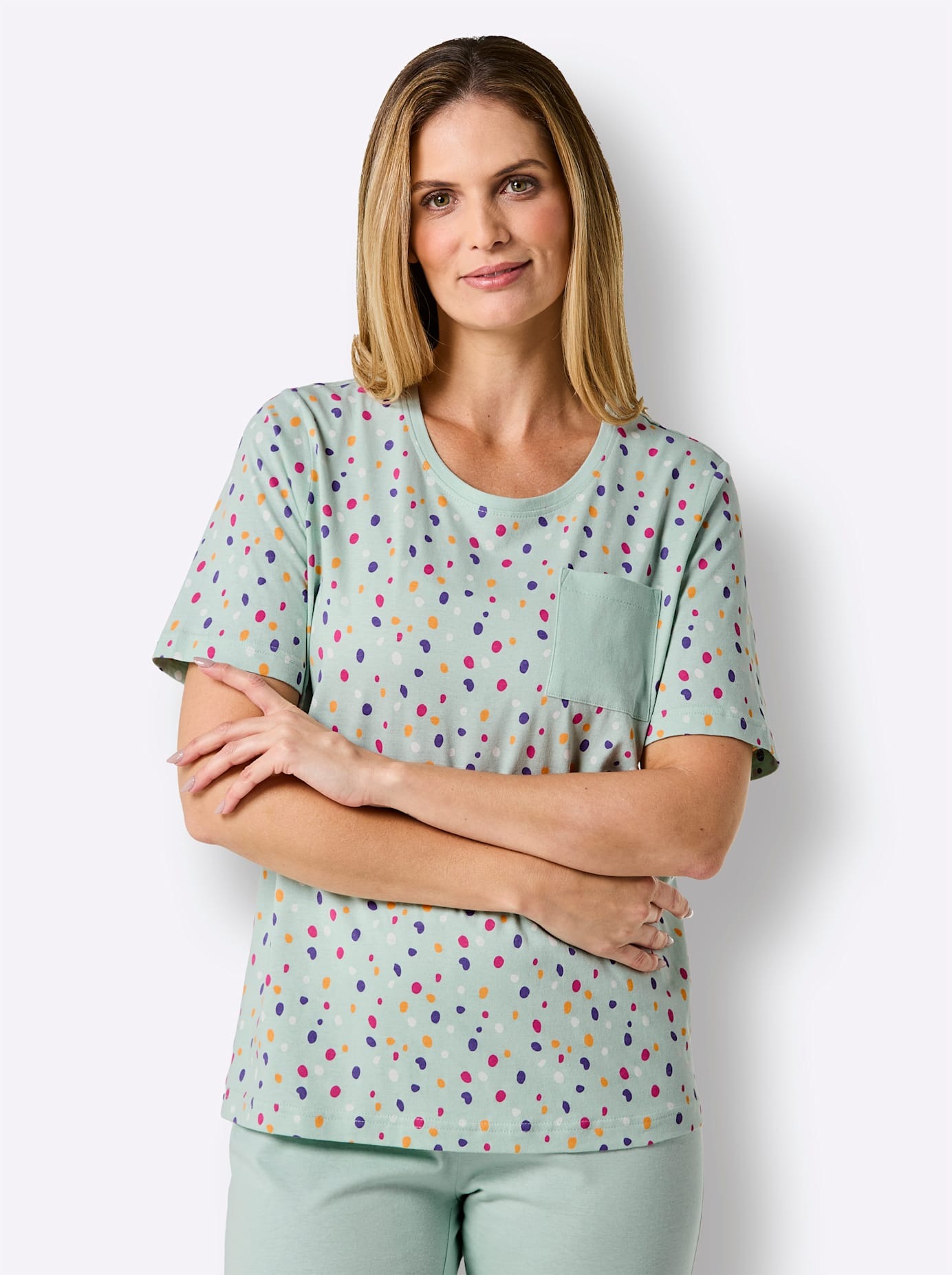 wäschepur Kurzarmshirt "Schlafanzug-Shirt" 1 Stk. günstig online kaufen