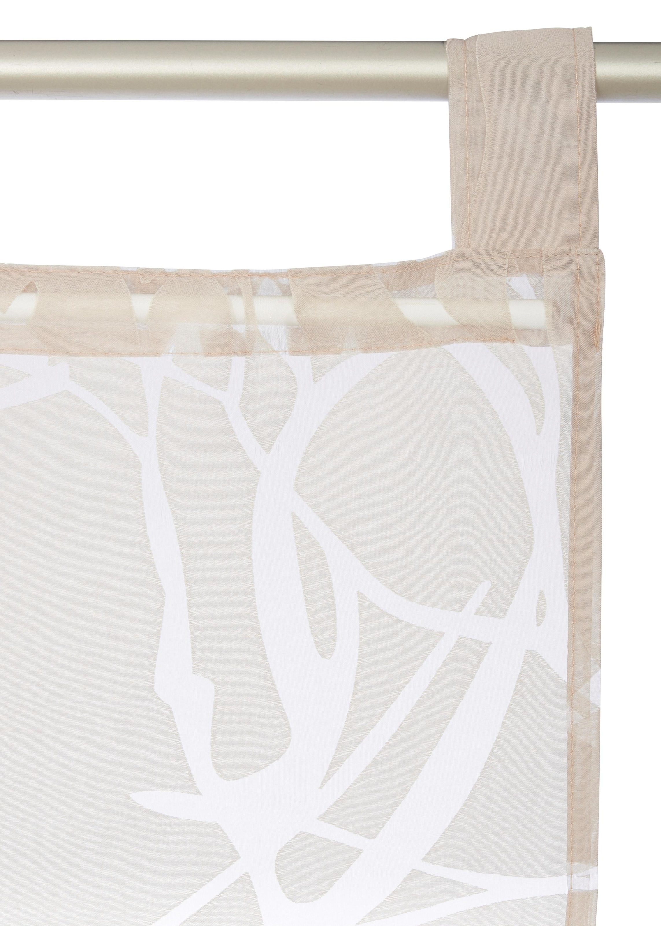 my home Schiebegardine "Anna" Schlaufen 1 Stk. tlg. Inkl. Beschwerungsstang günstig online kaufen