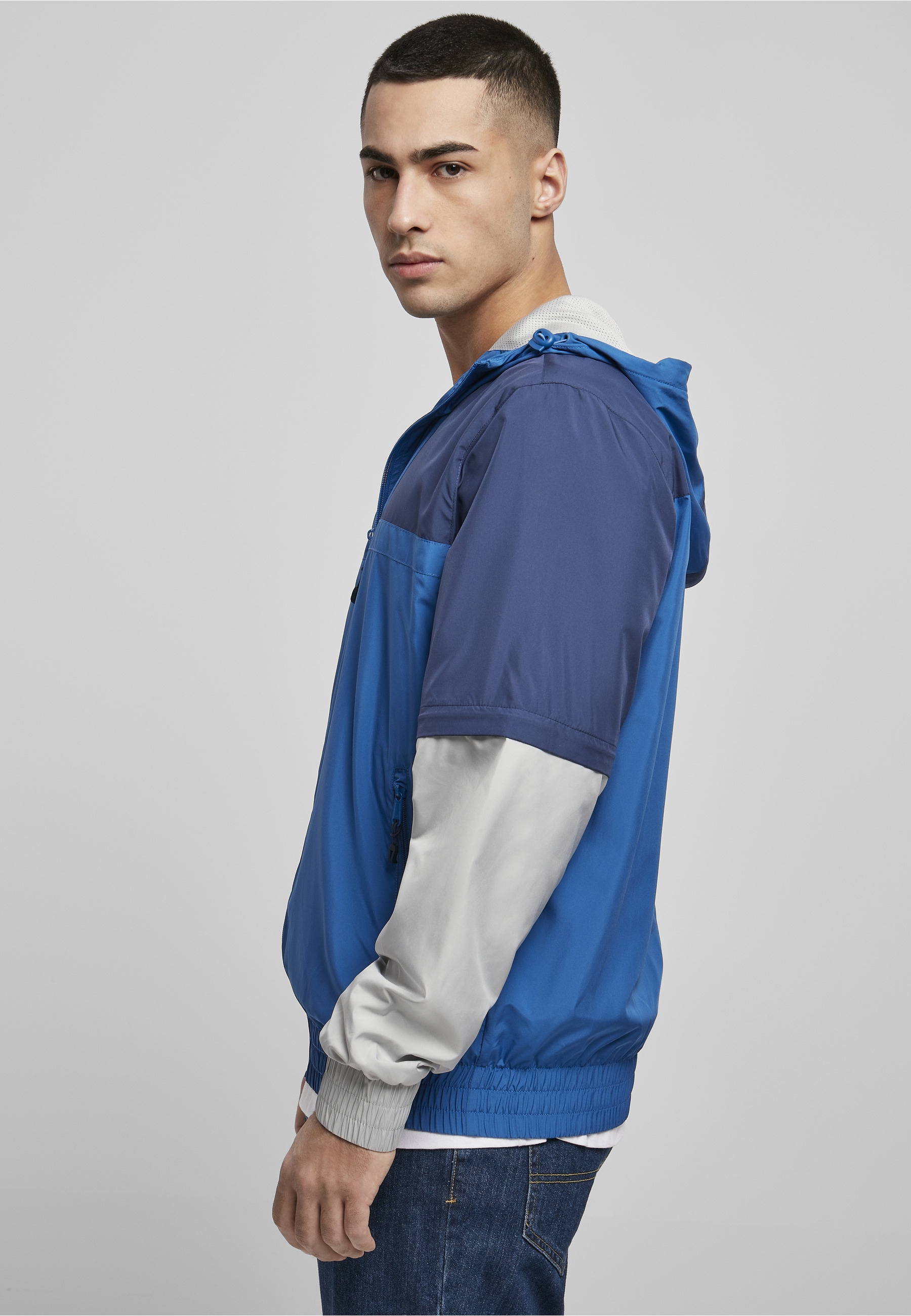 URBAN CLASSICS Allwetterjacke »Urban Classics Herren Zip Away Track Jacket« 1 Stk. tlg. mit Kapuze
