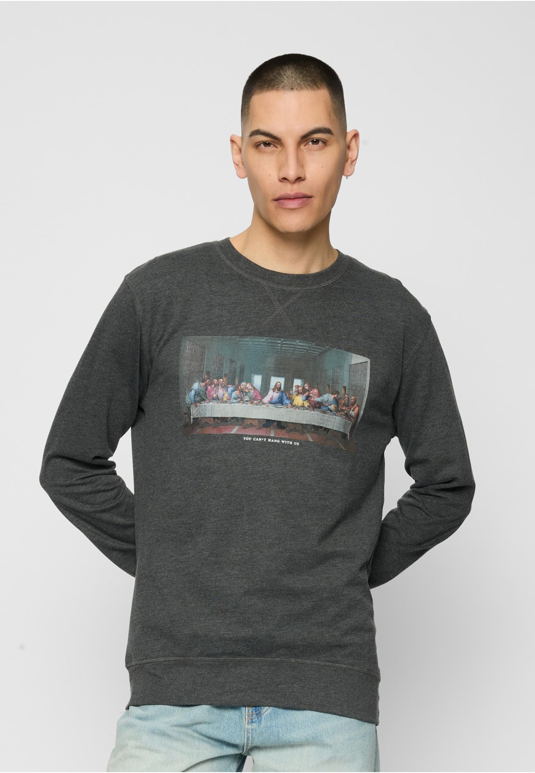 MisterTee Rundhalspullover »MisterTee Herren Can´t Hang With Us Crewneck«, (1 tlg.)