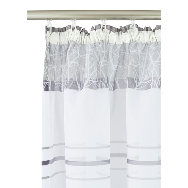 my home Gardine »Camposa«, (2 St.), Transparent, Voile, Polyester | BAUR