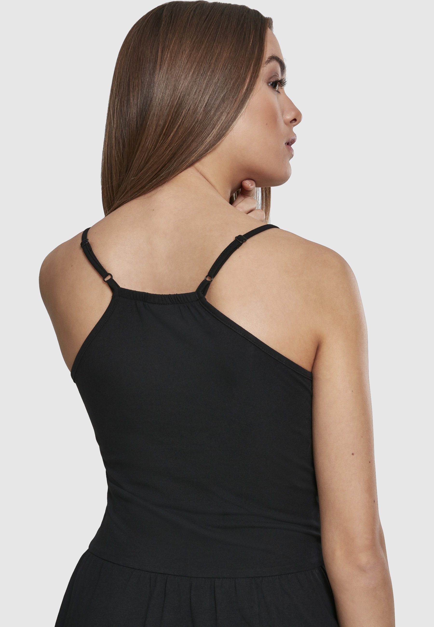 URBAN CLASSICS Shirtkleid »Urban Classics Damen Ladies Spaghetti Dress« 1 Stk. tlg.