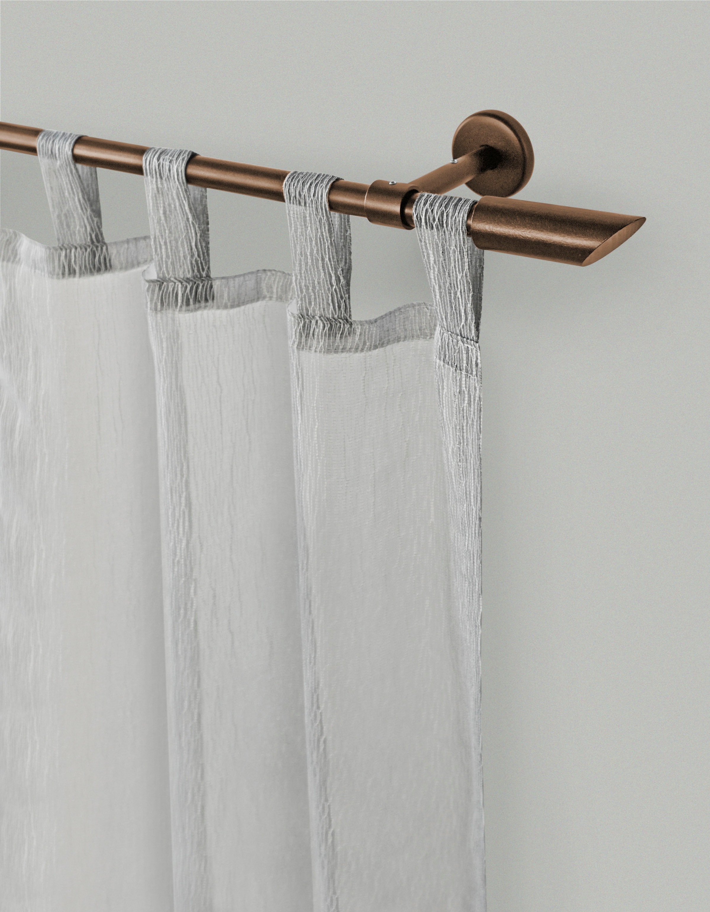 GARESA Gardinenstange "ZYLI" Ø 16 mm 1 läufig-läufig Wunschmaßlänge Vorhang günstig online kaufen